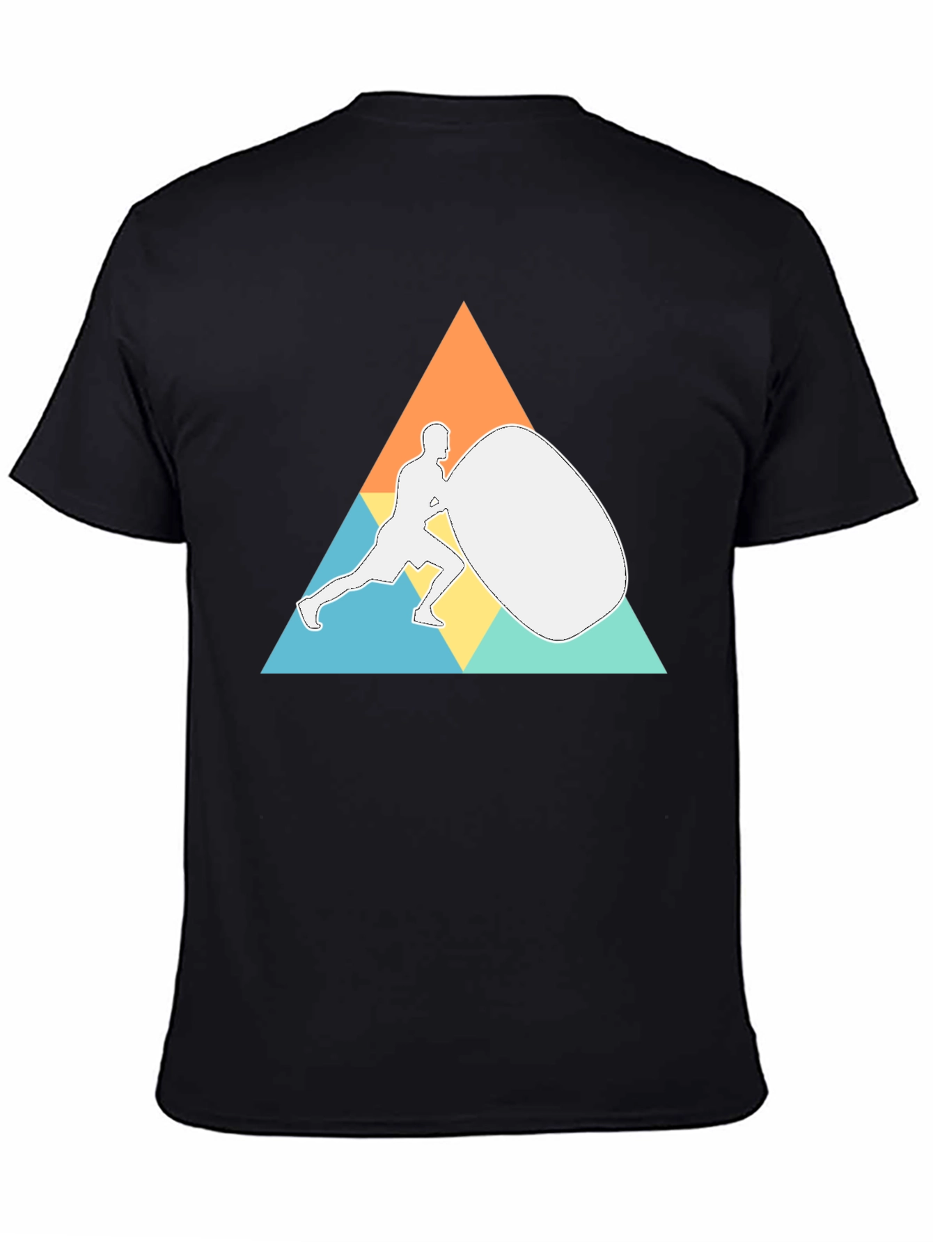 Geometric Strongman Black T-Shirt