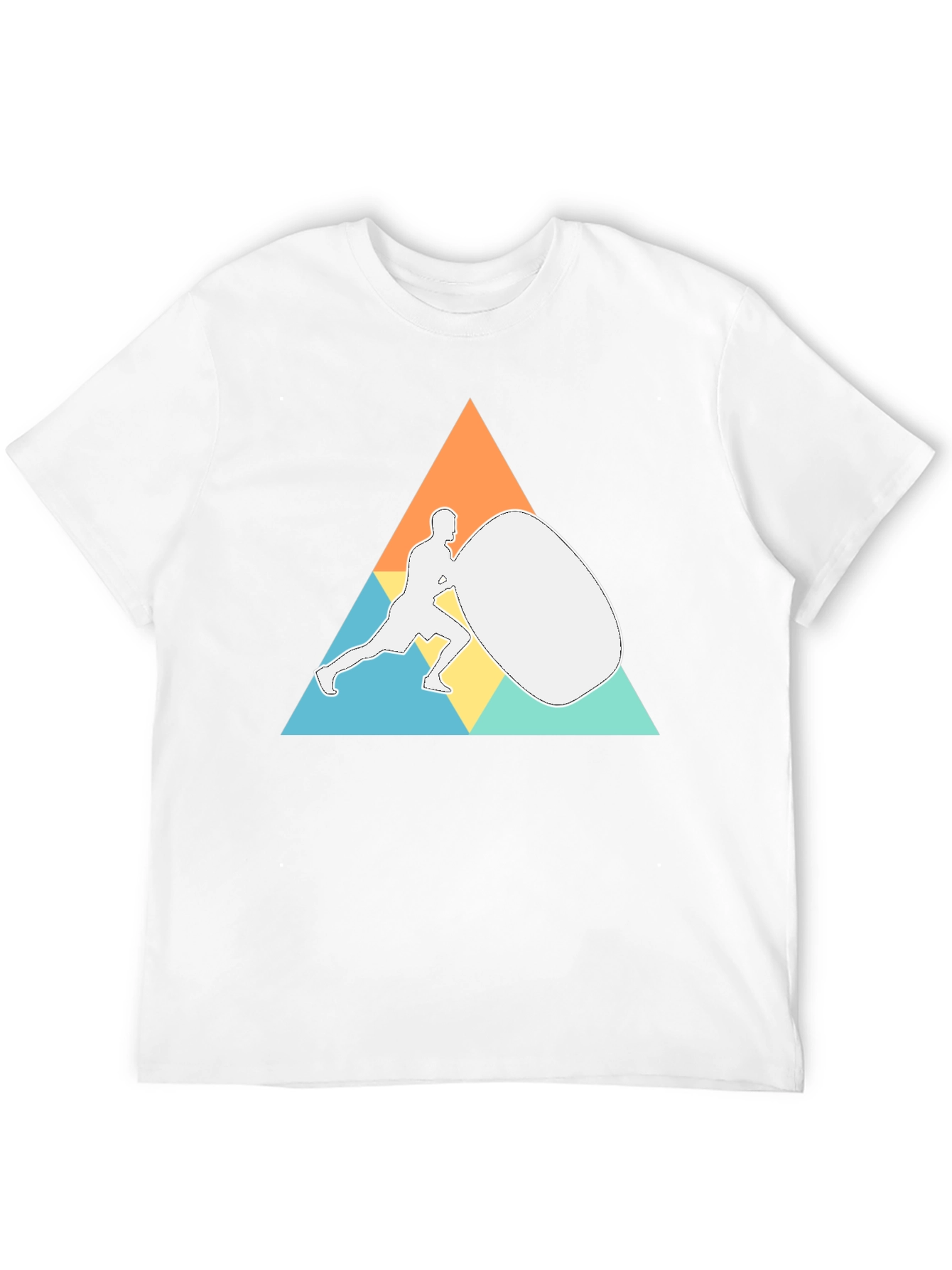 Geometric Strongman Black T-Shirt