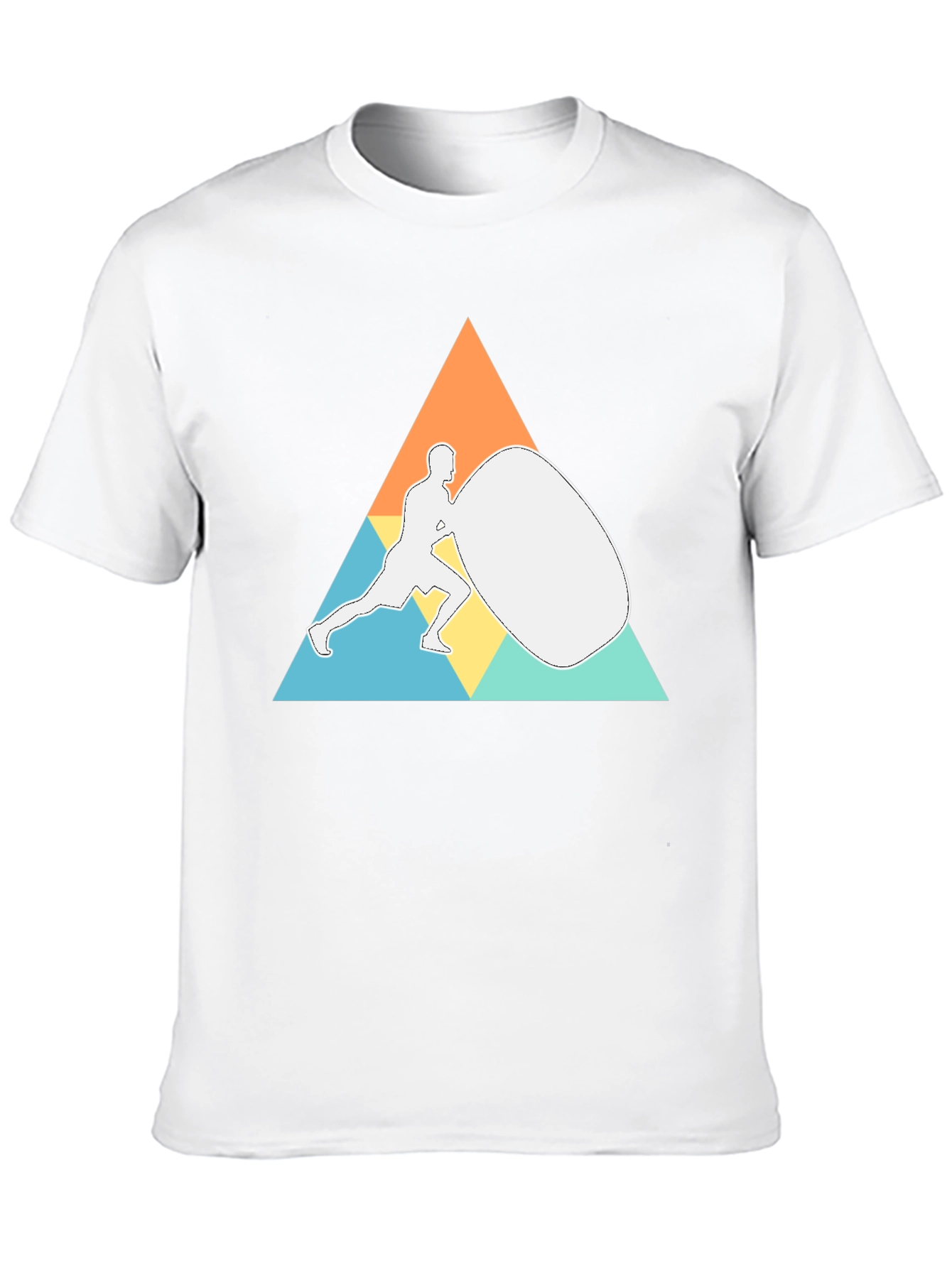 Geometric Strongman Black T-Shirt