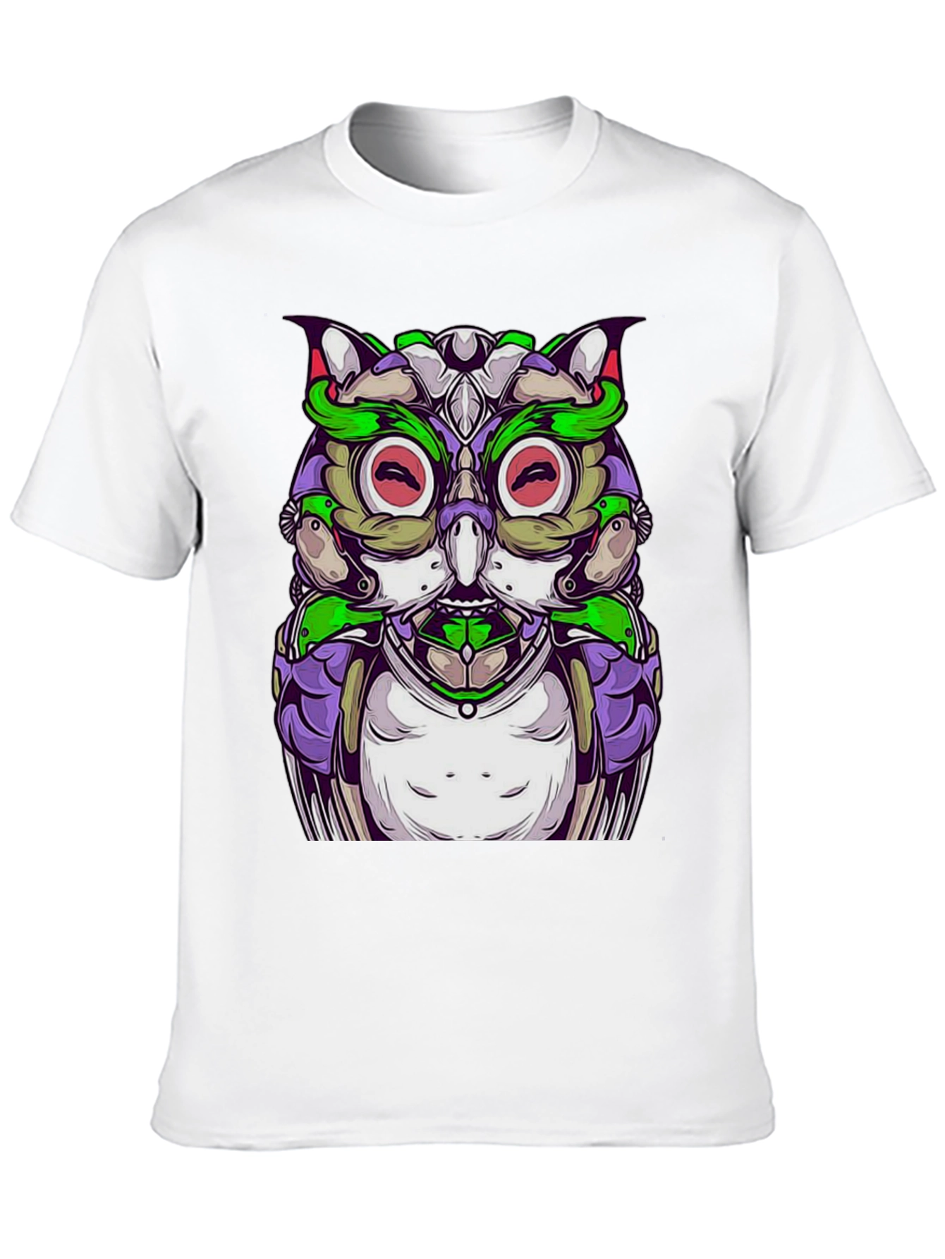 Cyberpunk Owl Graphic Tee