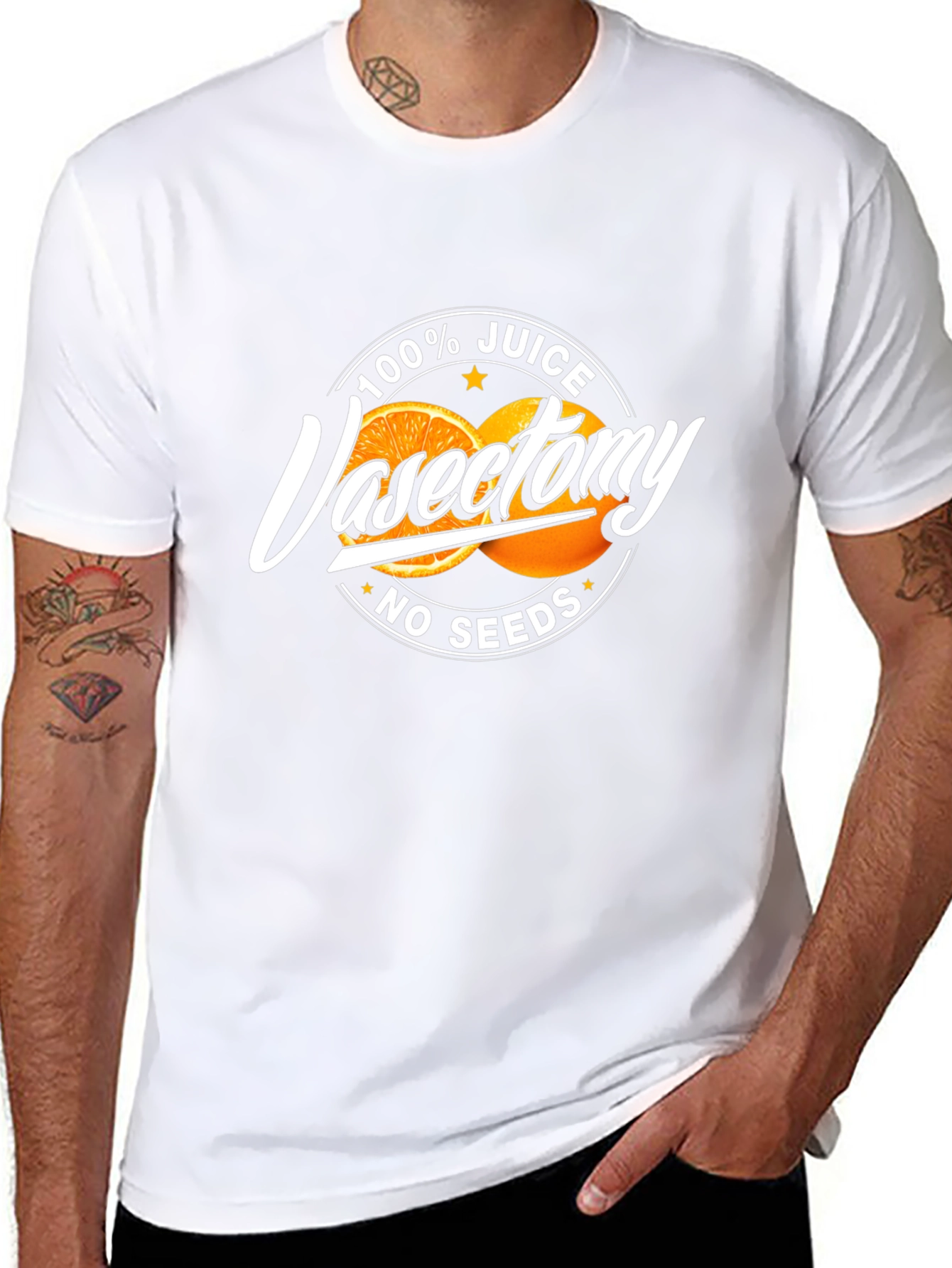 100% Juice Vasectomy Funny Graphic T-Shirt