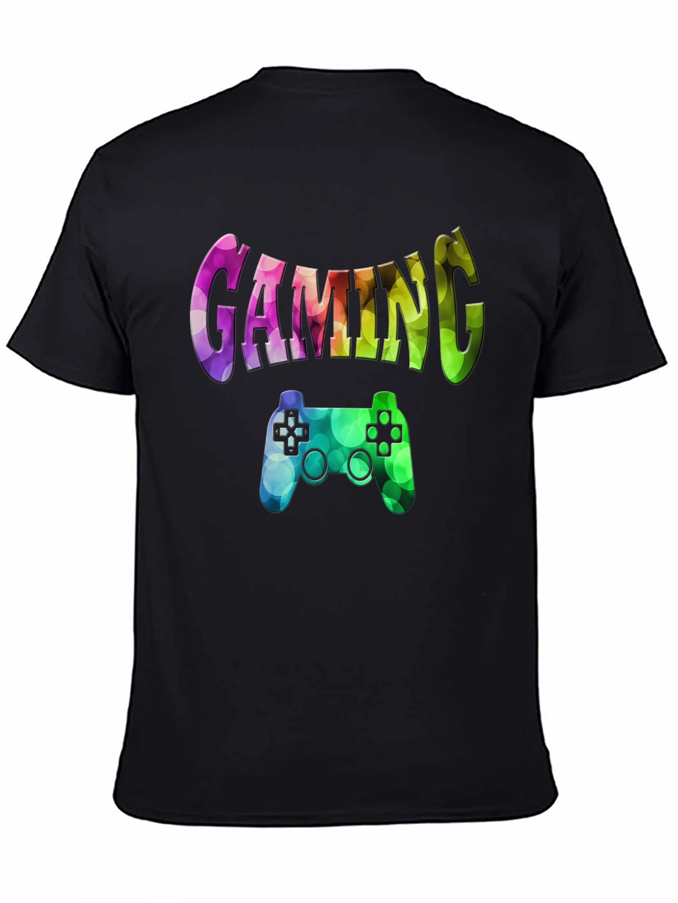 Gaming T-Shirt - Rainbow Game Controller Design