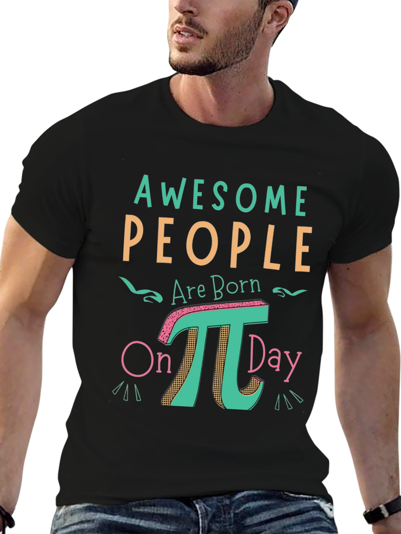 Awesome People Pi Day T-Shirt - Math Humor