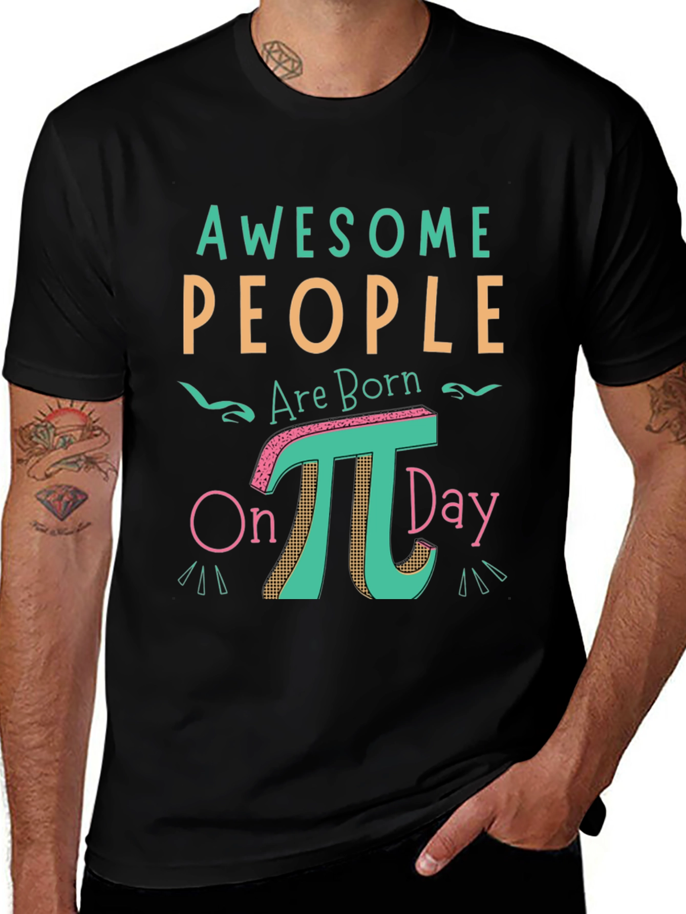 Awesome People Pi Day T-Shirt - Math Humor