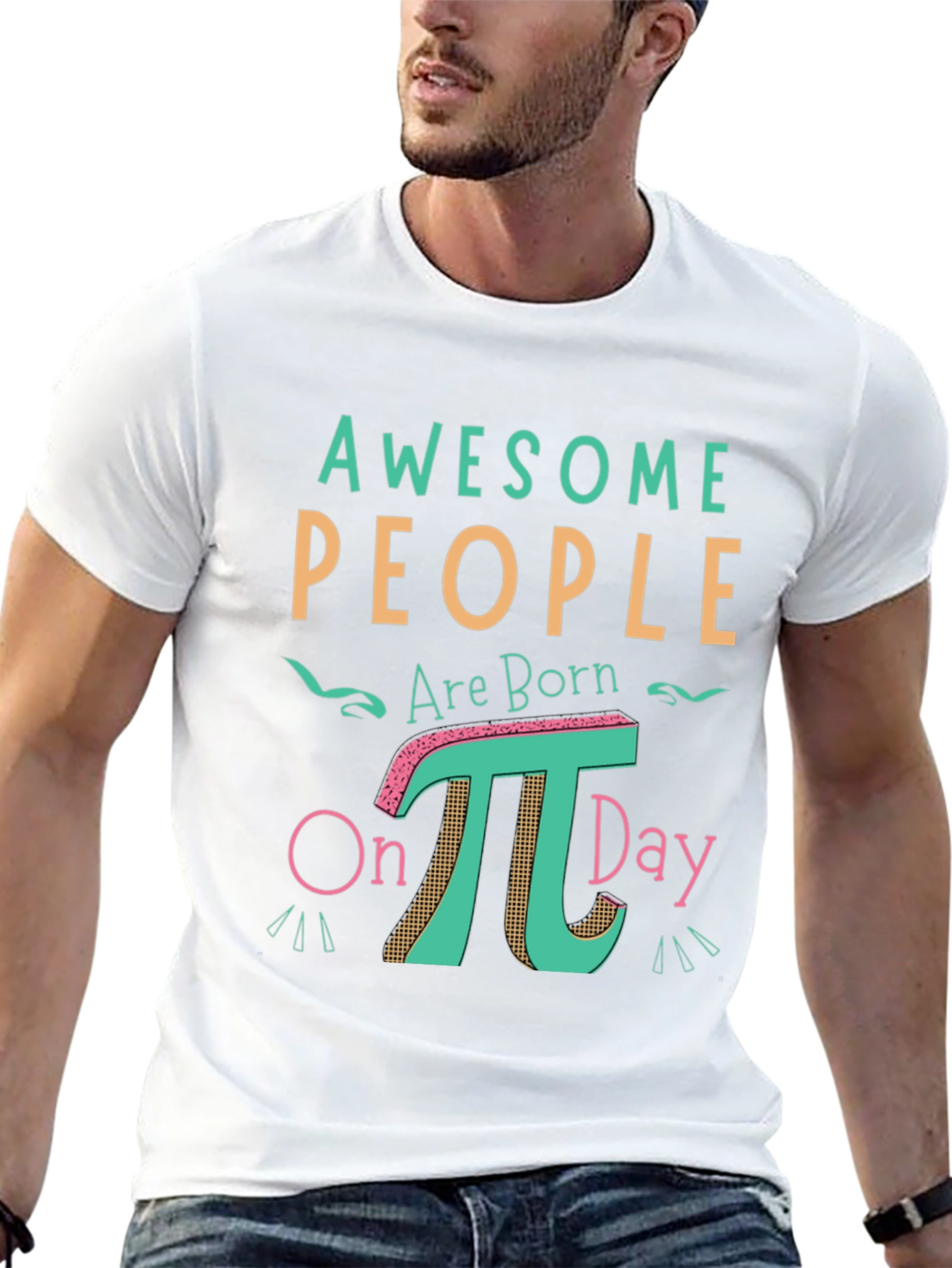 Awesome People Pi Day T-Shirt - Math Humor