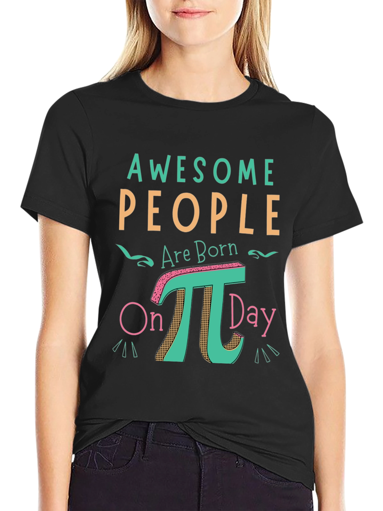 Awesome People Pi Day T-Shirt - Math Humor