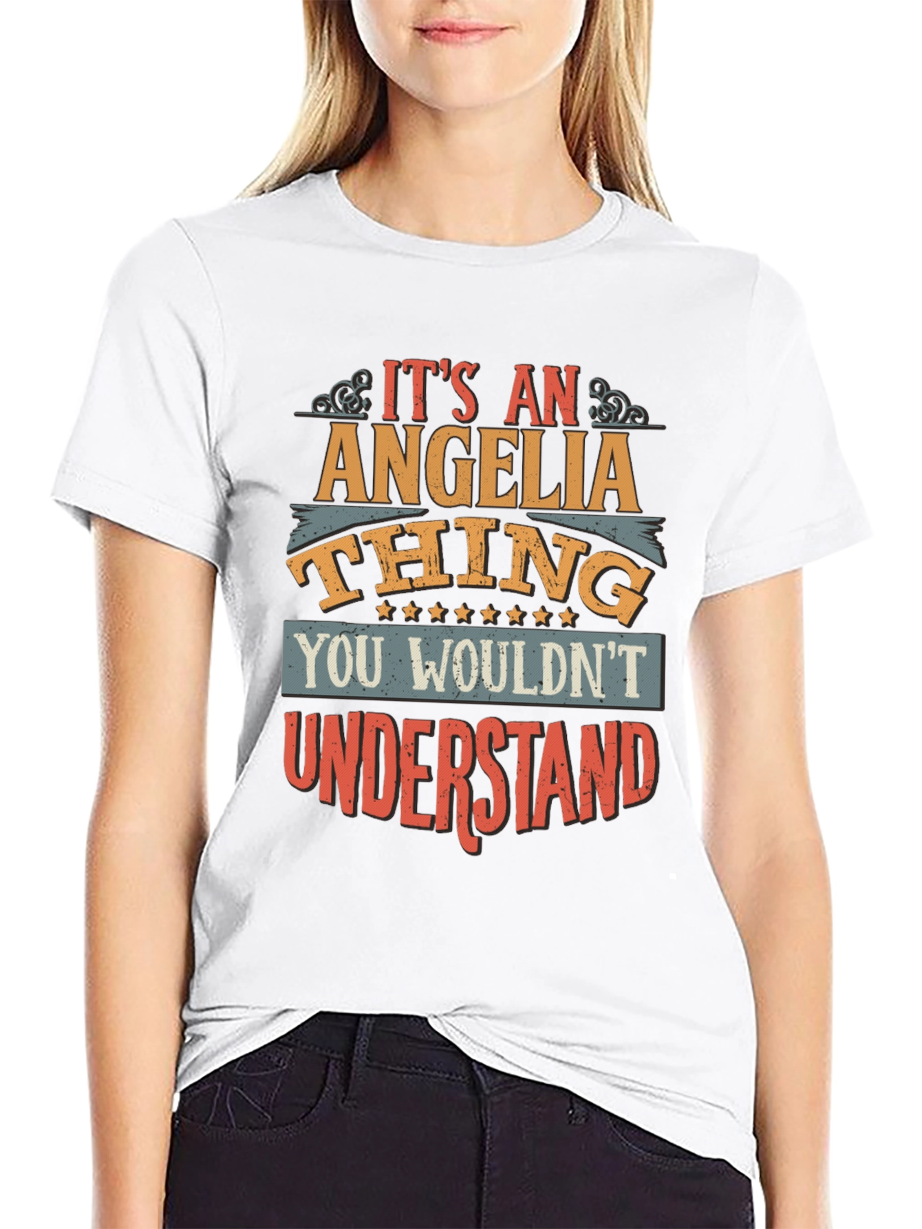 Angelina Thing T-Shirt - Custom Name Tee