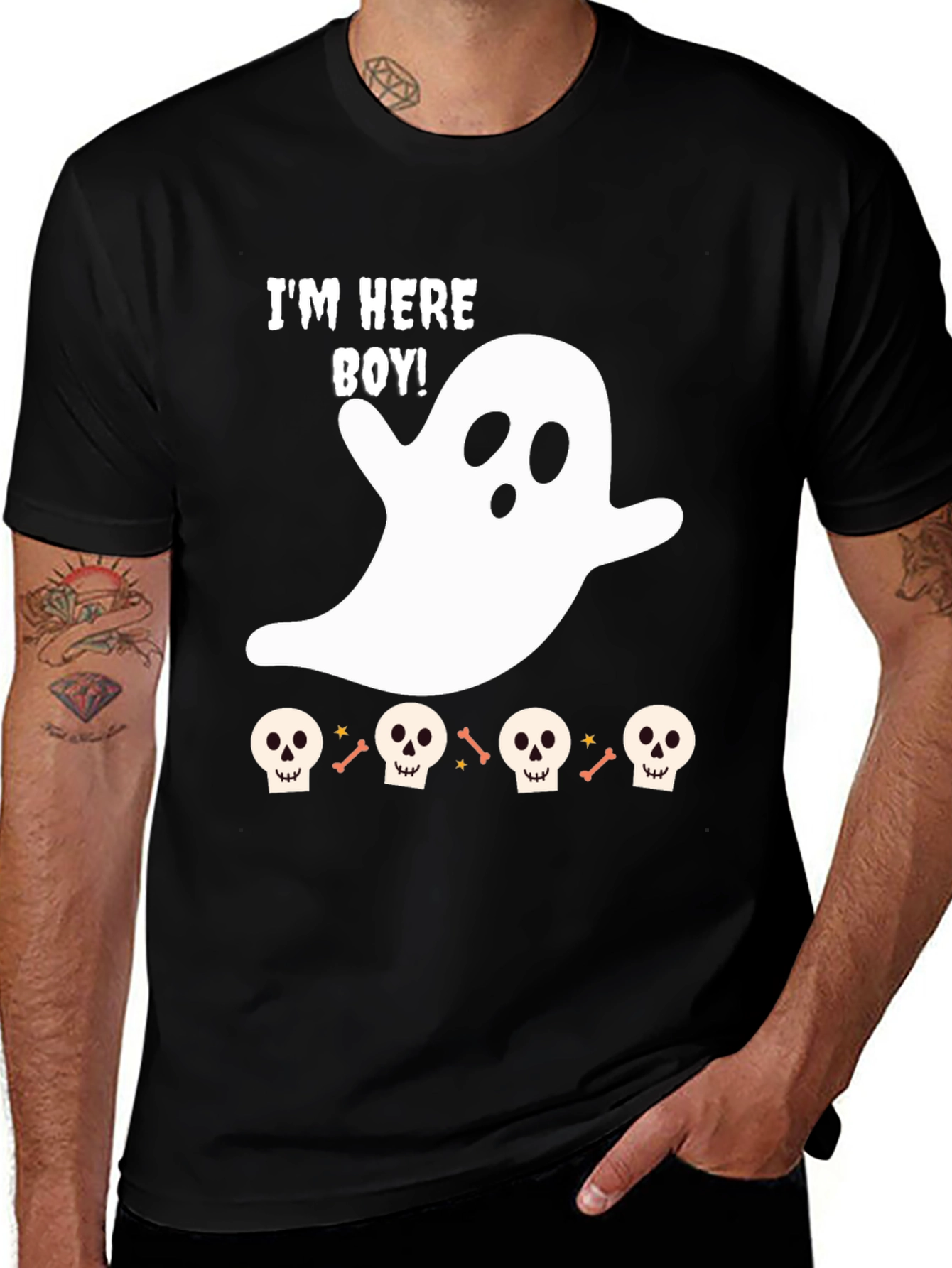 Halloween Ghost T-Shirt - Im Here Boy! Tee