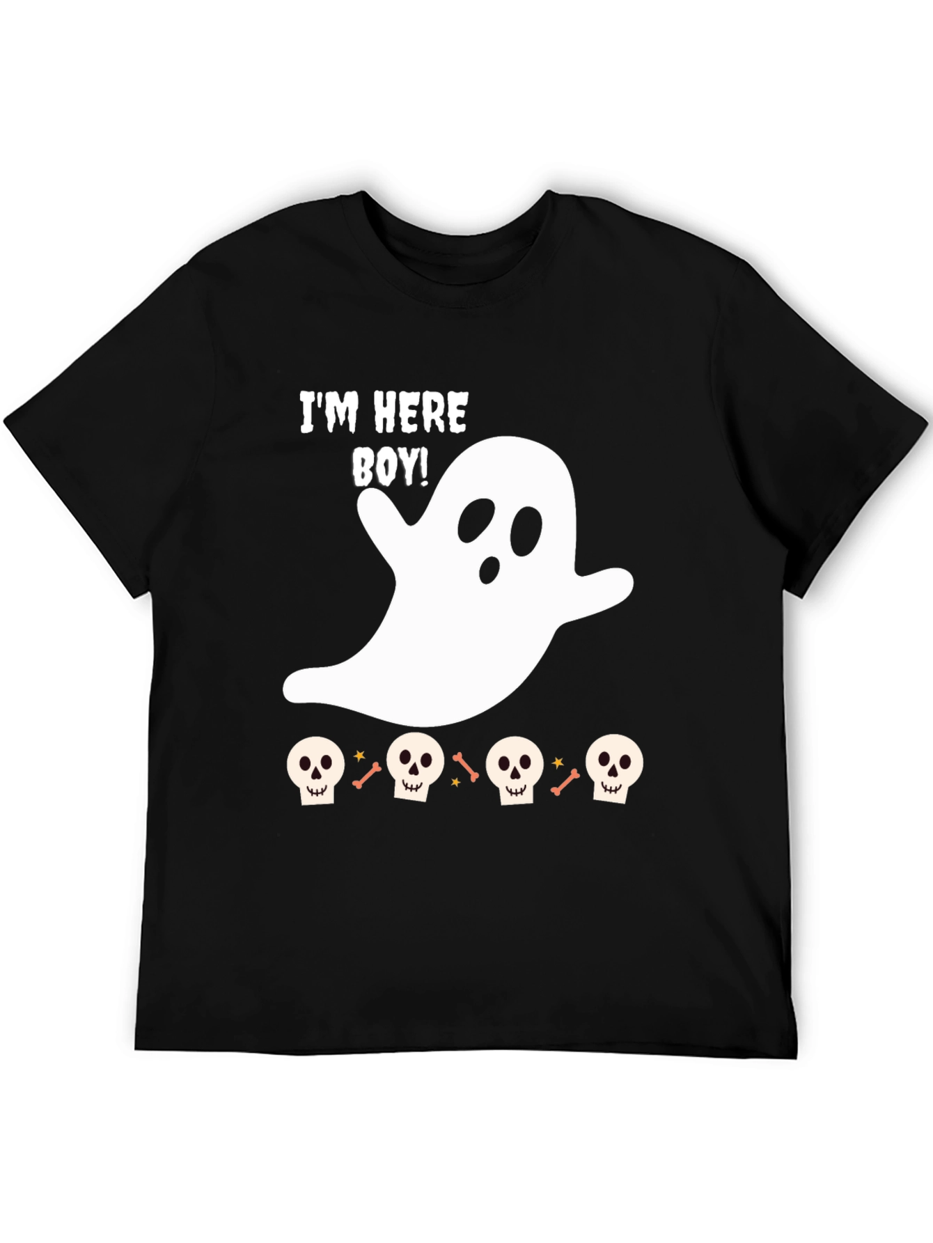Halloween Ghost T-Shirt - Im Here Boy! Tee