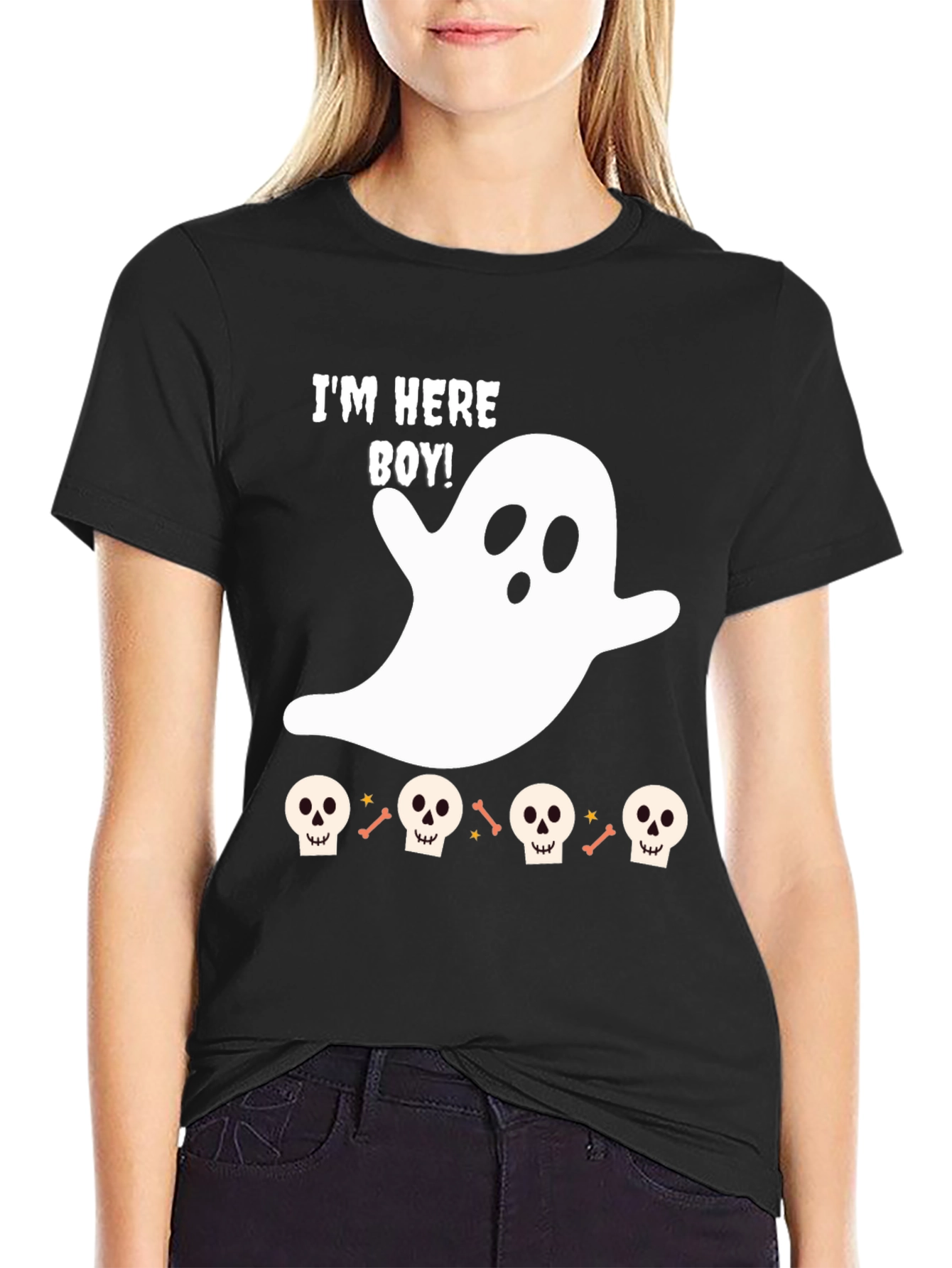 Halloween Ghost T-Shirt - Im Here Boy! Tee