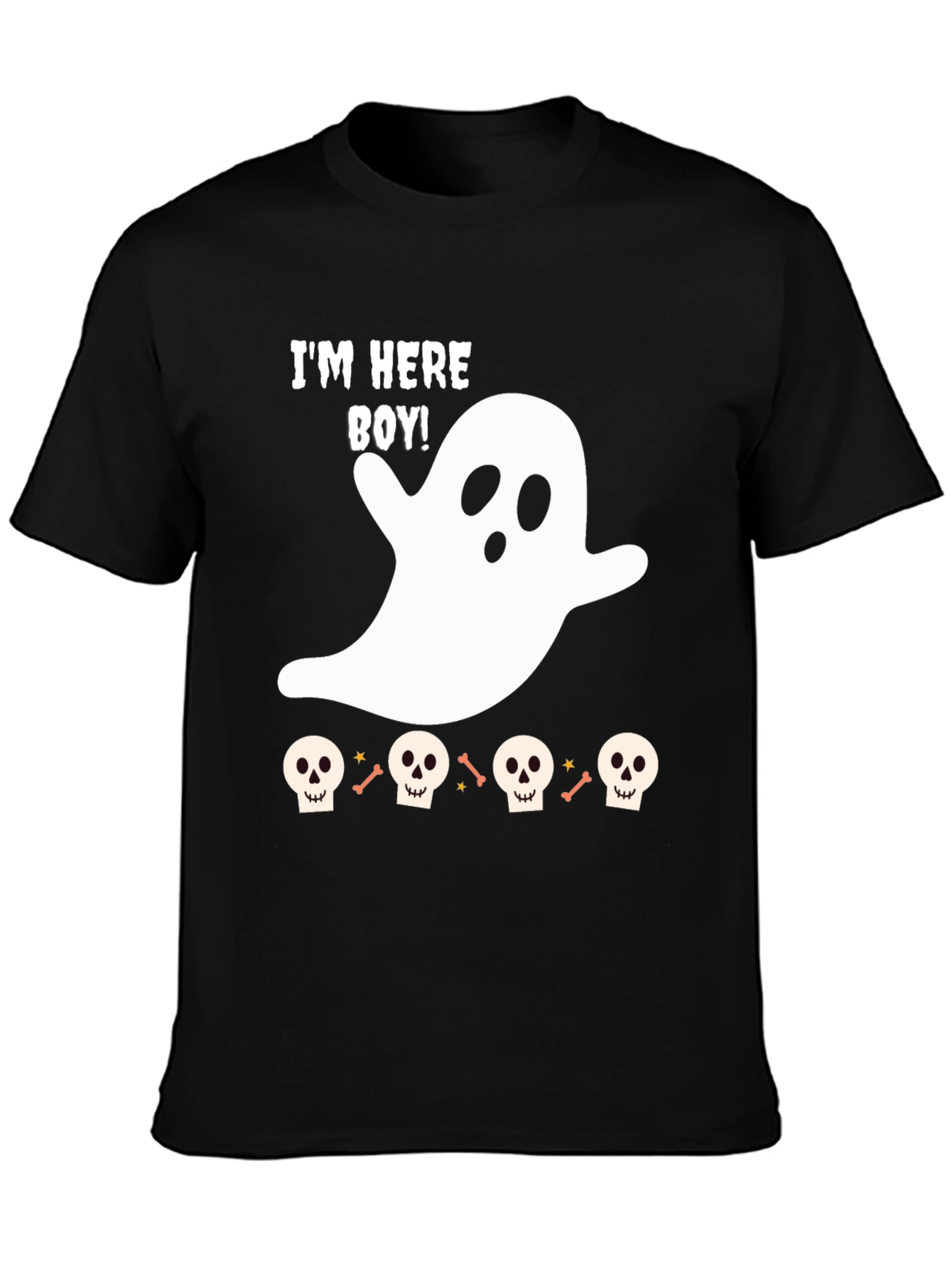 Halloween Ghost T-Shirt - Im Here Boy! Tee