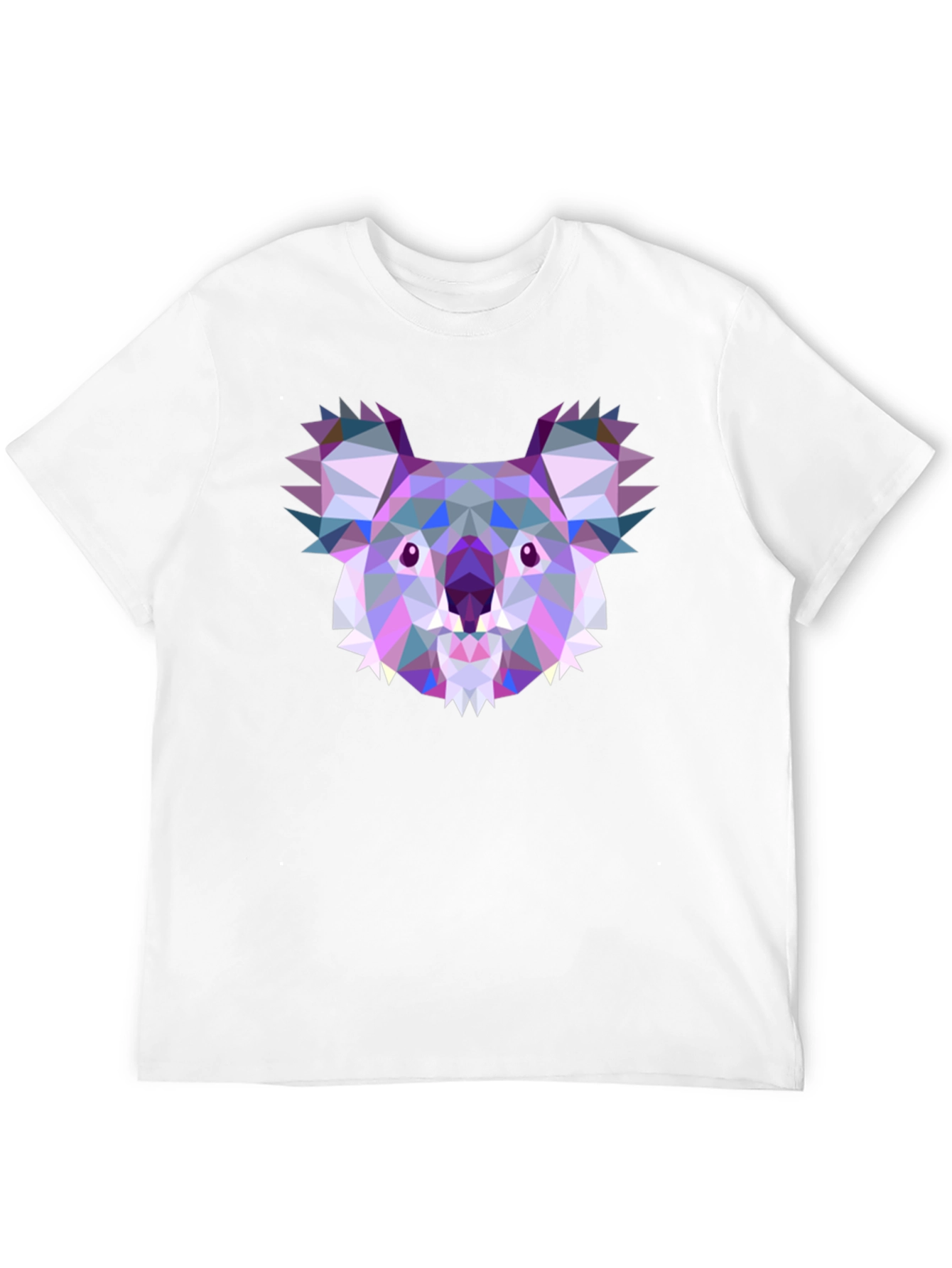 Geometric Koala Black T-Shirt
