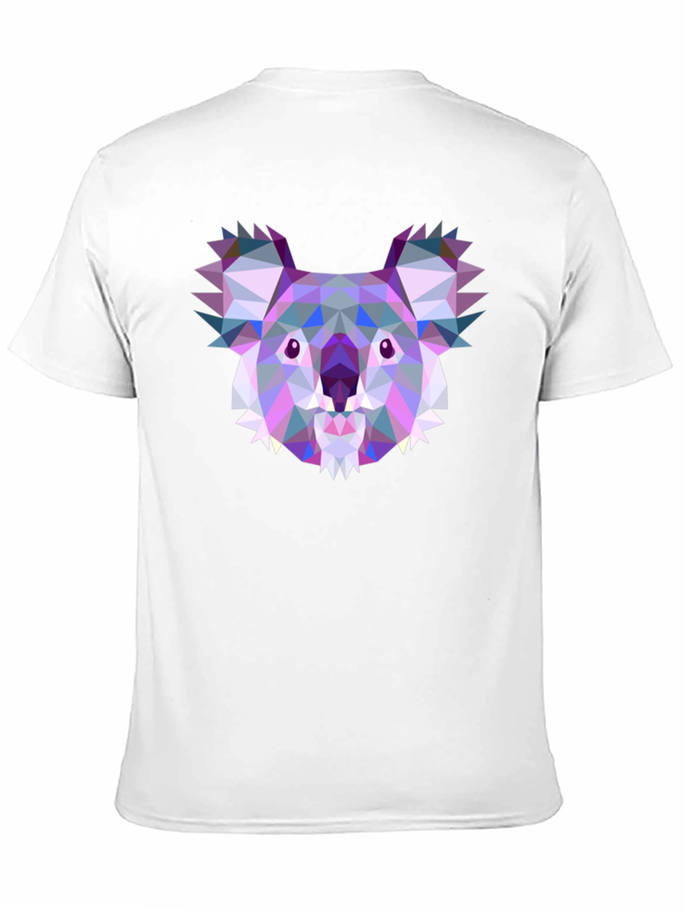 Geometric Koala Black T-Shirt