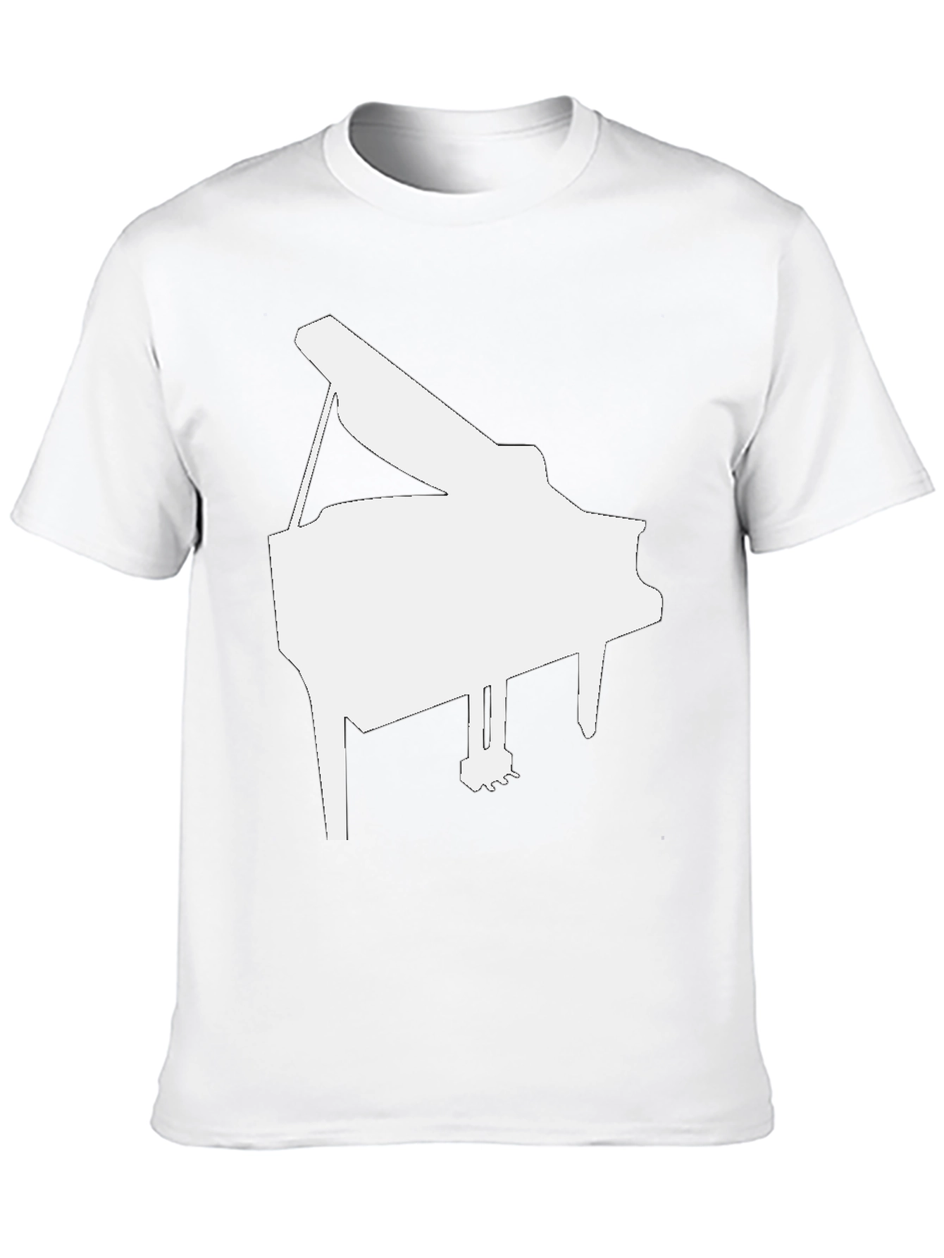Grand Piano Graphic Tee - Music Lovers Black T-Shirt