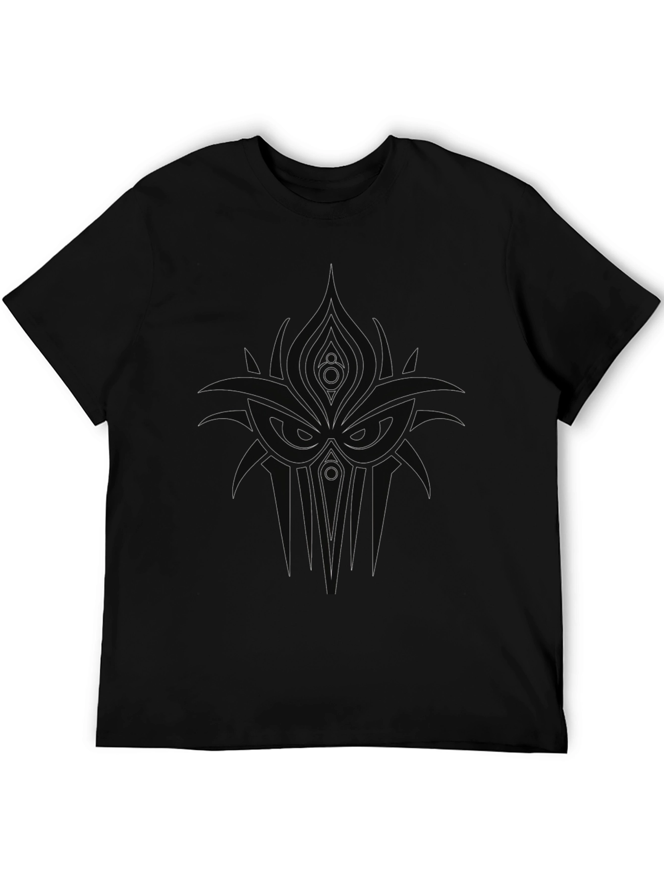 Abstract Graphic Print Black T-Shirt for Men