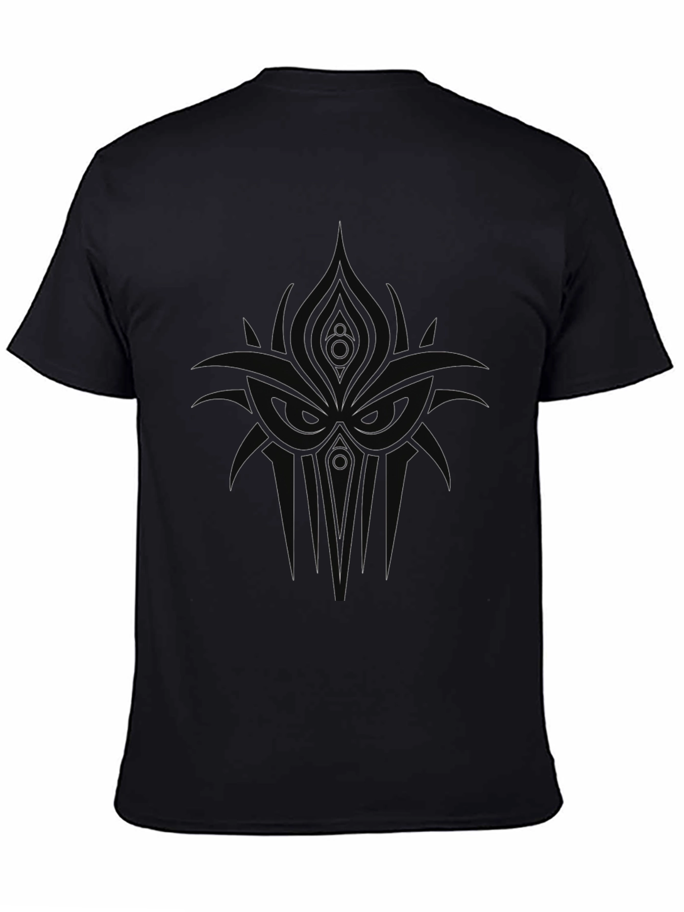 Abstract Graphic Print Black T-Shirt for Men