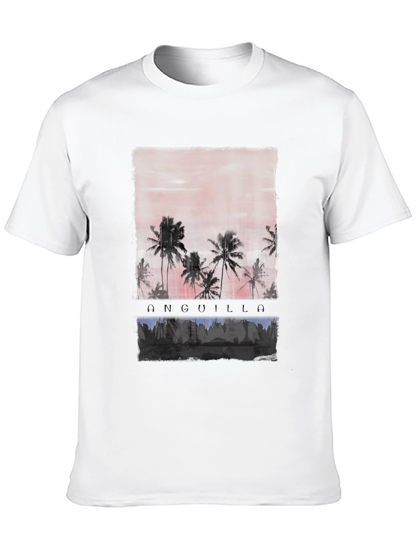 Anguilla Palm Tree Sunset T-Shirt