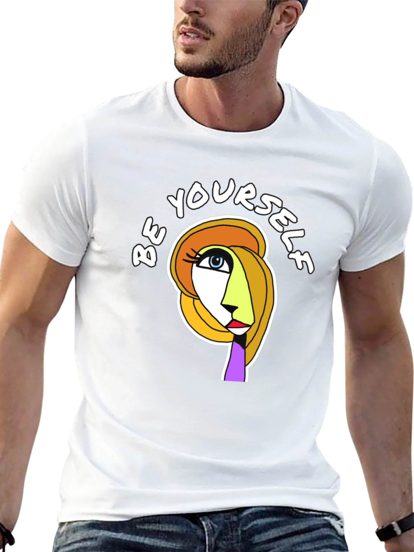 Abstract Art T-Shirt - Be Yourself Graphic Tee