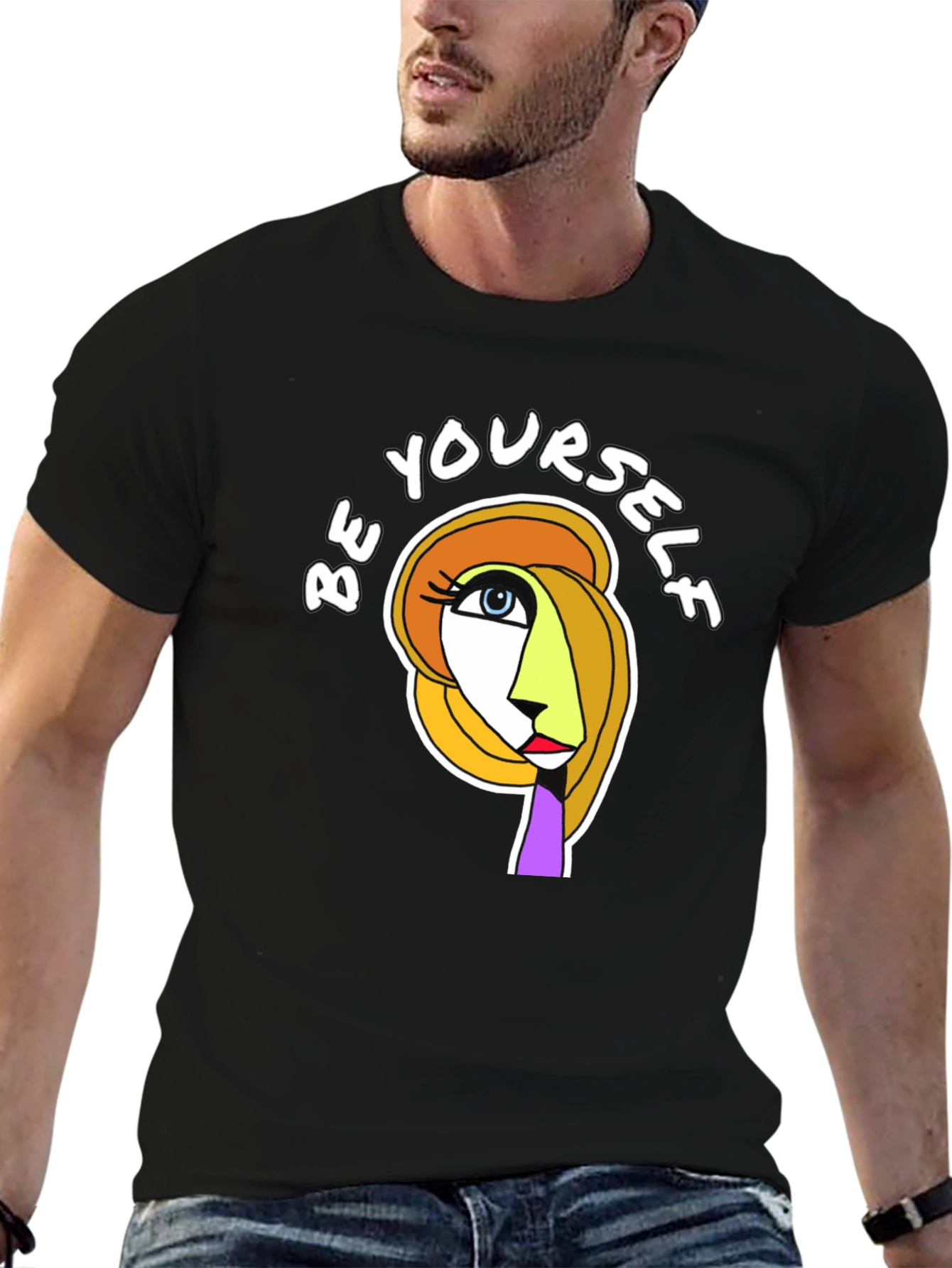 Abstract Art T-Shirt - Be Yourself Graphic Tee