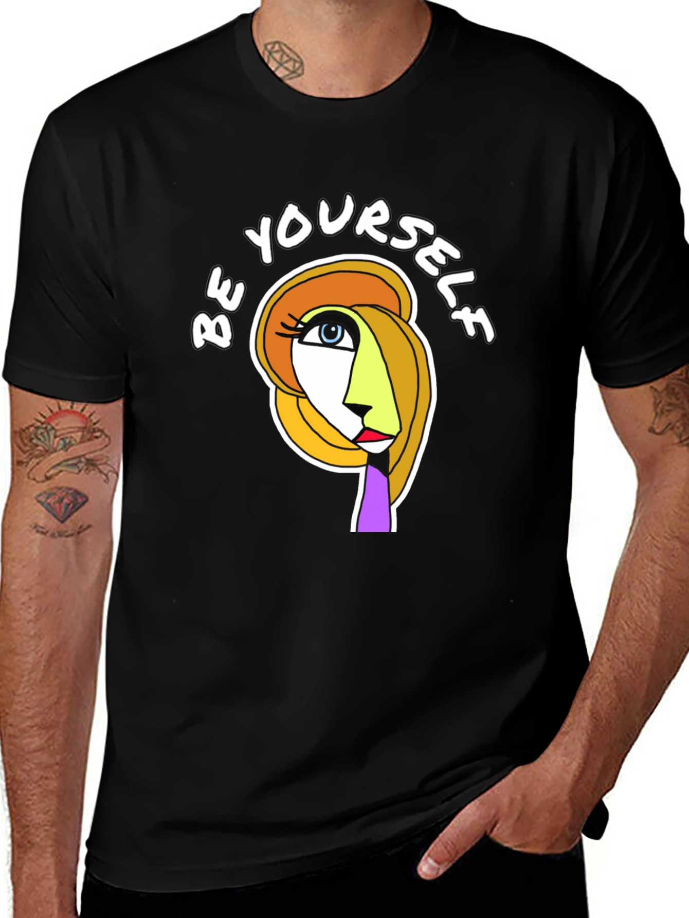 Abstract Art T-Shirt - Be Yourself Graphic Tee