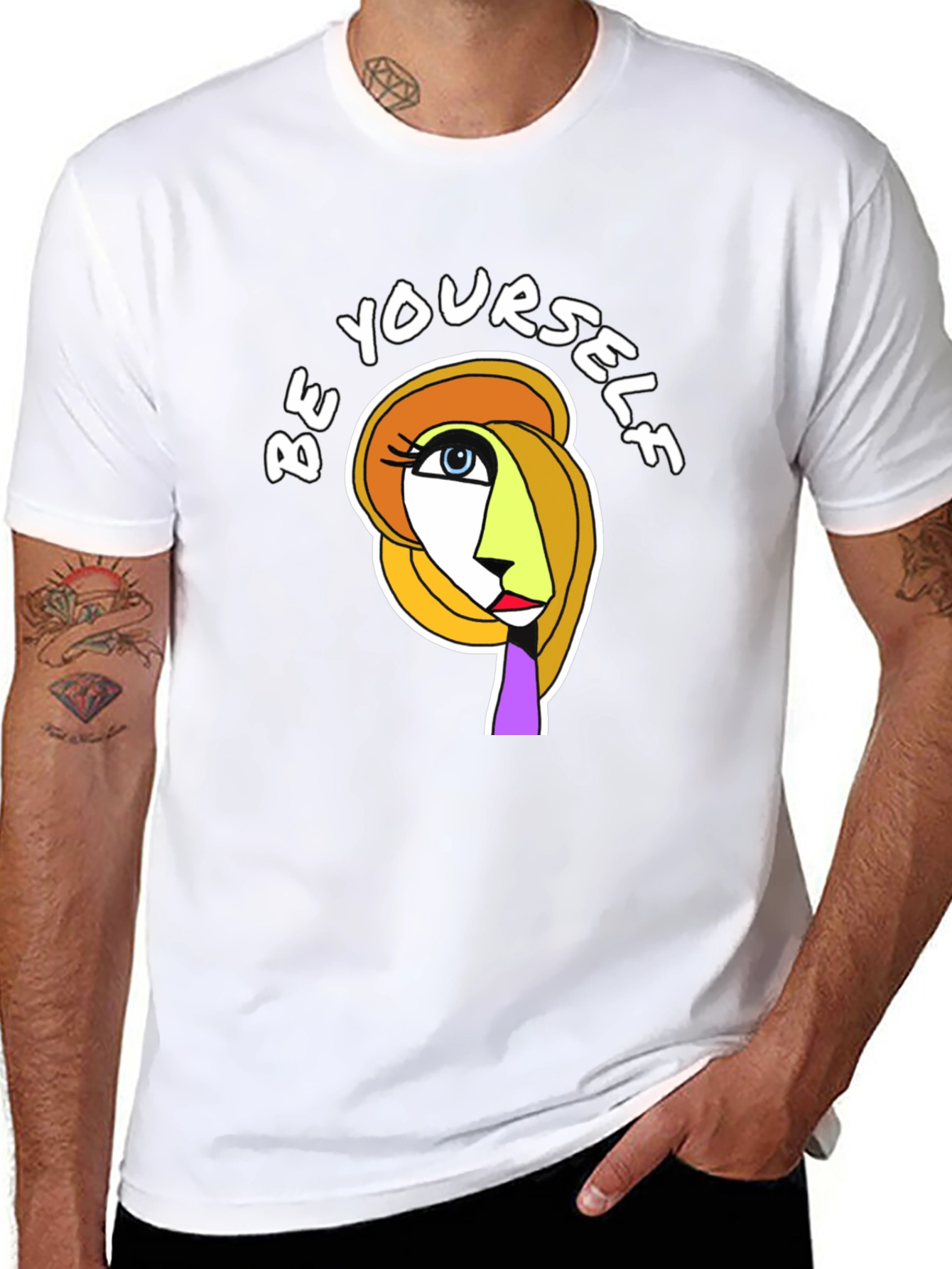 Abstract Art T-Shirt - Be Yourself Graphic Tee