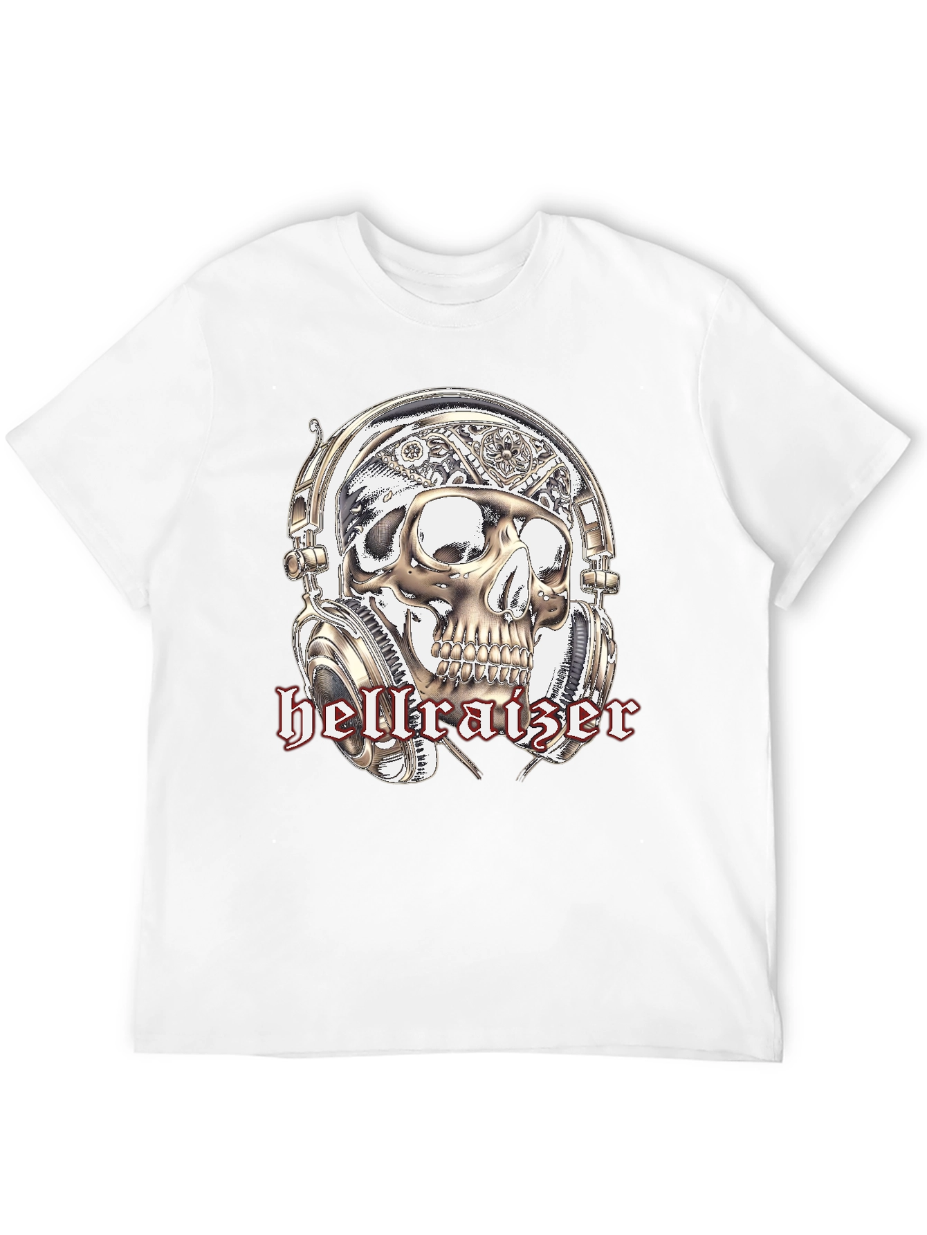 Hellraiser Skull Graphic Tee - Steampunk Style T-Shirt