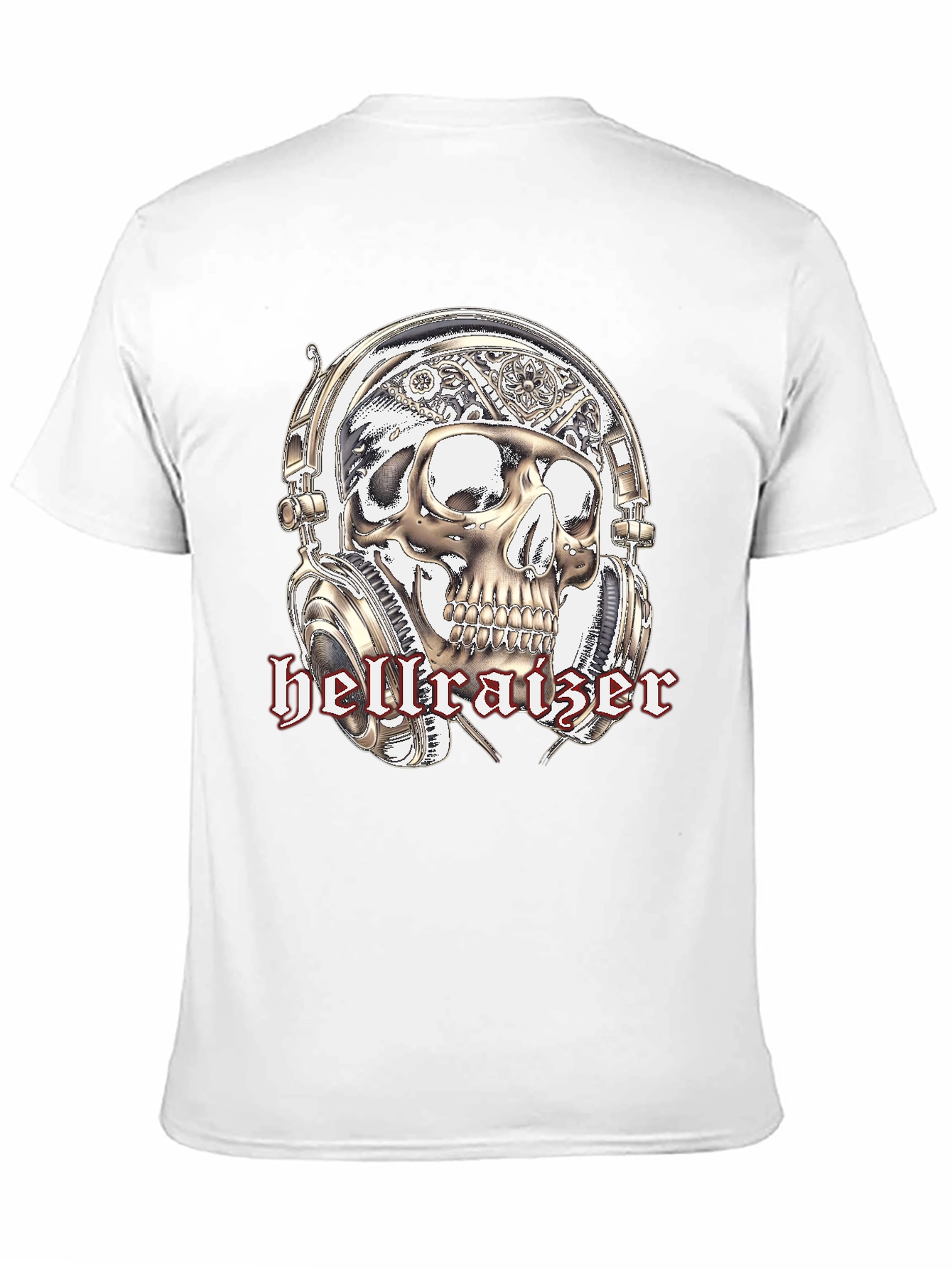 Hellraiser Skull Graphic Tee - Steampunk Style T-Shirt