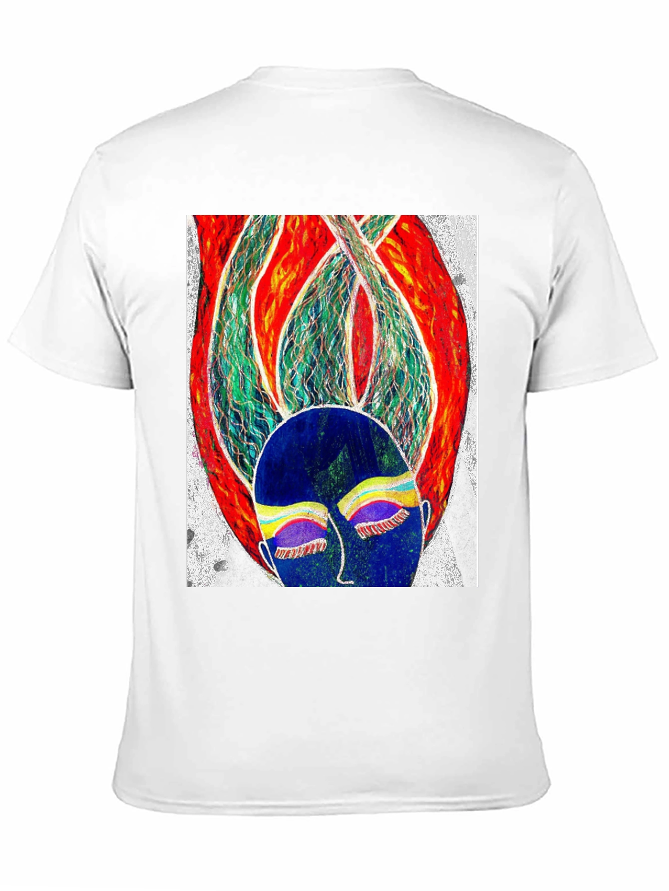 Abstract Face Graphic Tee - Modern Art T-Shirt