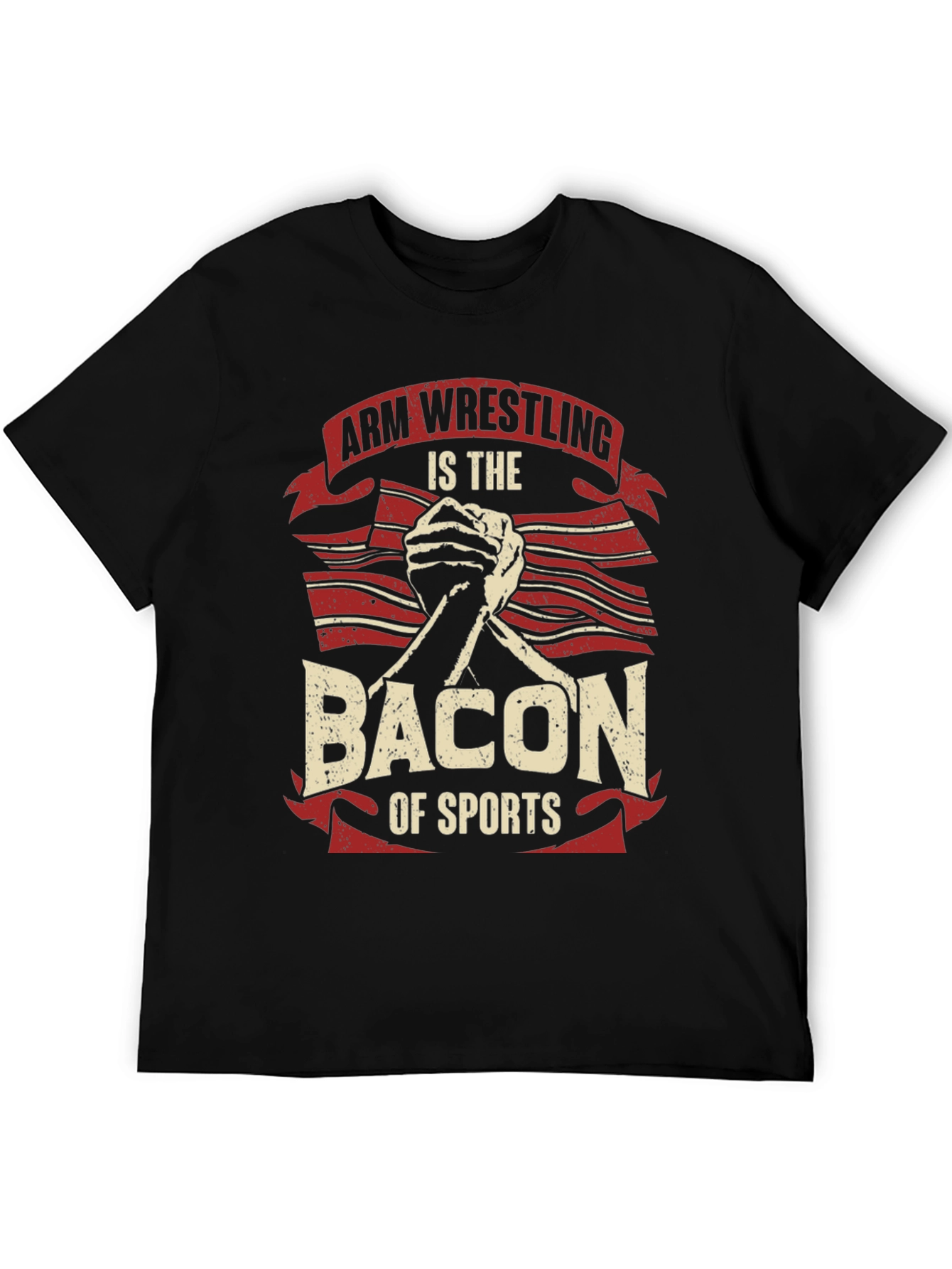Arm Wrestling Bacon of Sports T-Shirt