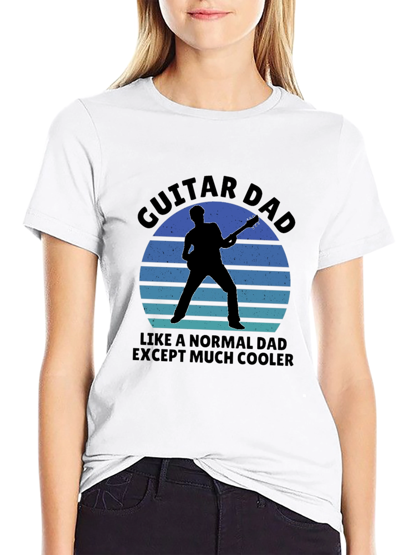 Guitar Dad T-Shirt - Cool Musician Father Tee