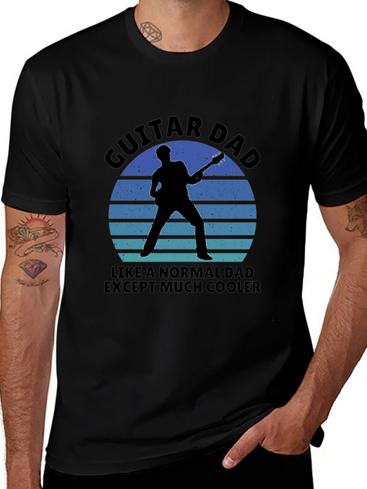 Guitar Dad T-Shirt - Cool Musician Father Tee