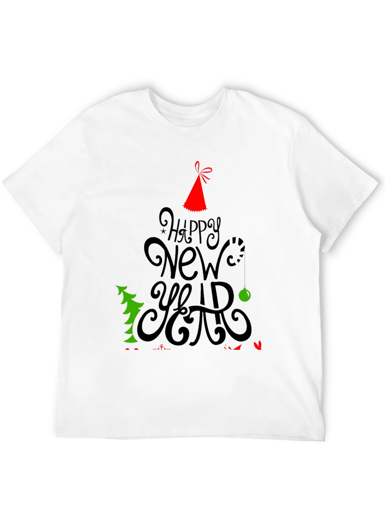 Happy New Year Holiday Graphic T-Shirt