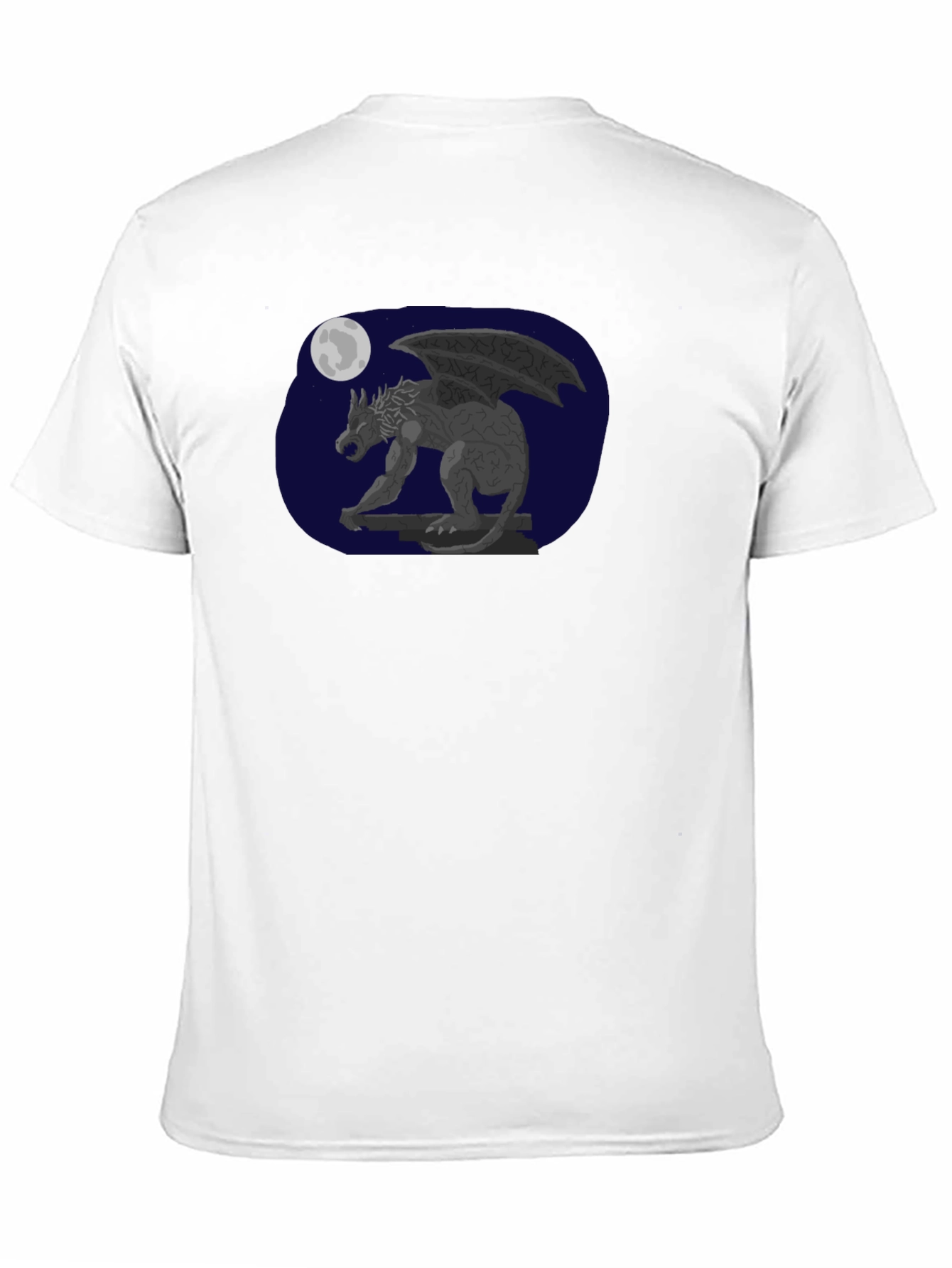 Gargoyle Moon Graphic Tee - Black T-Shirt