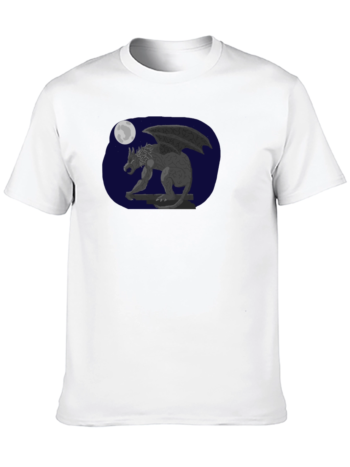 Gargoyle Moon Graphic Tee - Black T-Shirt