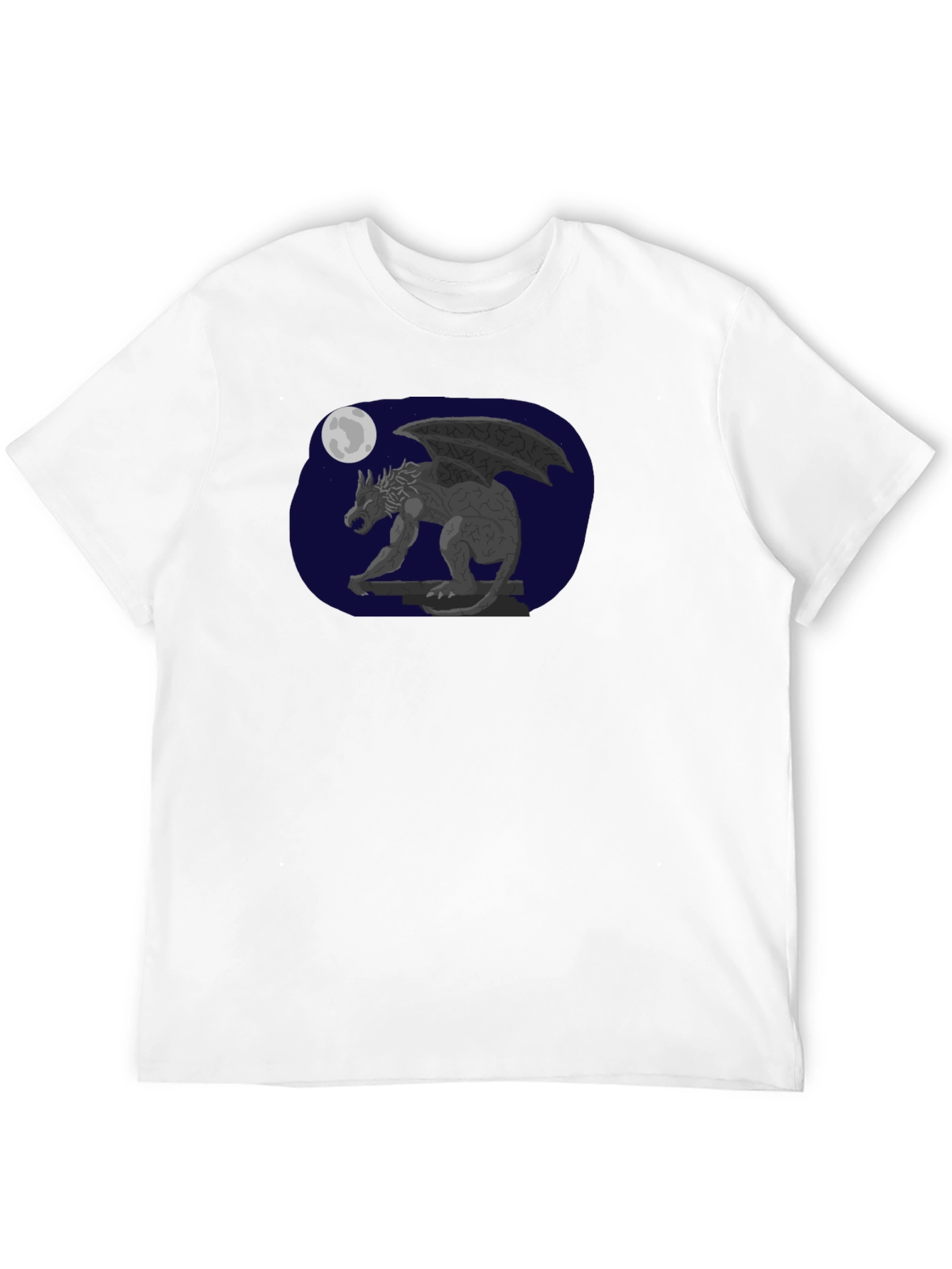 Gargoyle Moon Graphic Tee - Black T-Shirt