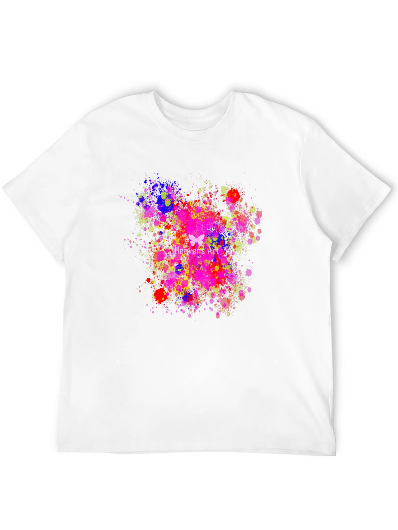 Abstract Butterfly Art Black T-Shirt