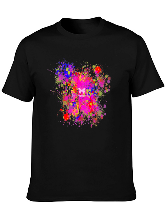 Abstract Butterfly Art Black T-Shirt