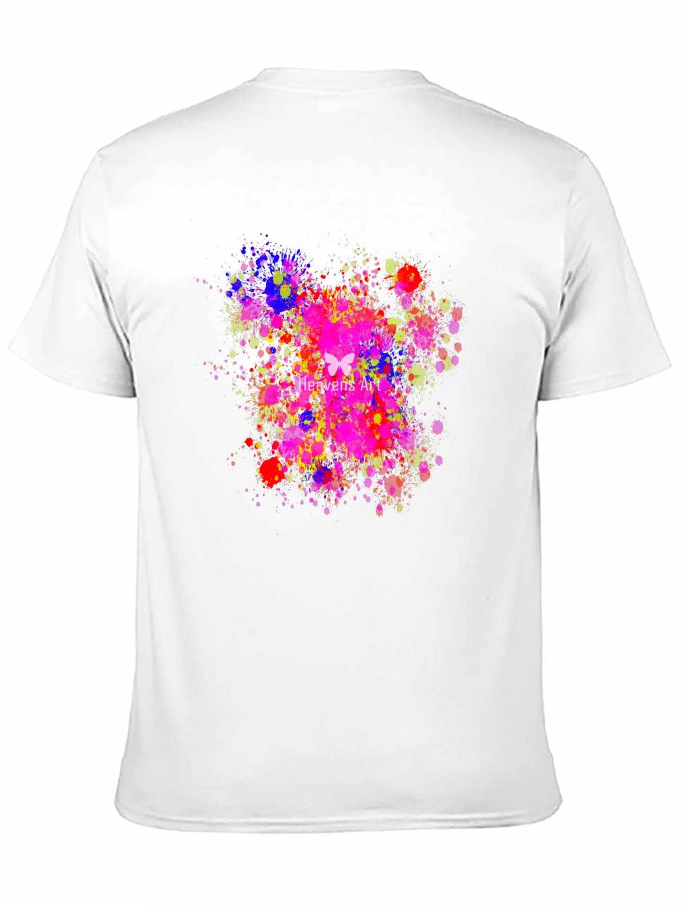 Abstract Butterfly Art Black T-Shirt