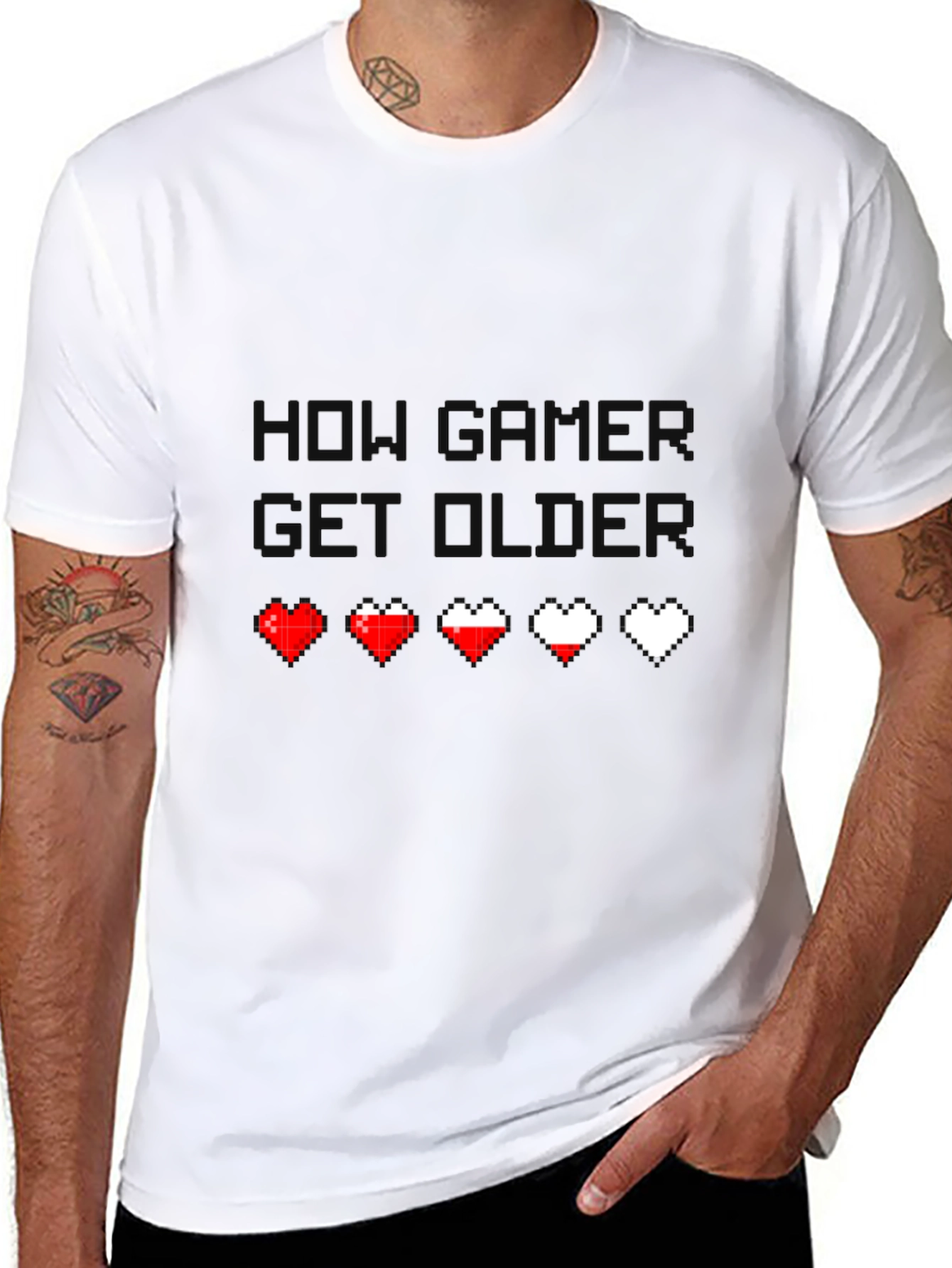 Gamer Life T-Shirt - Pixel Heart Design