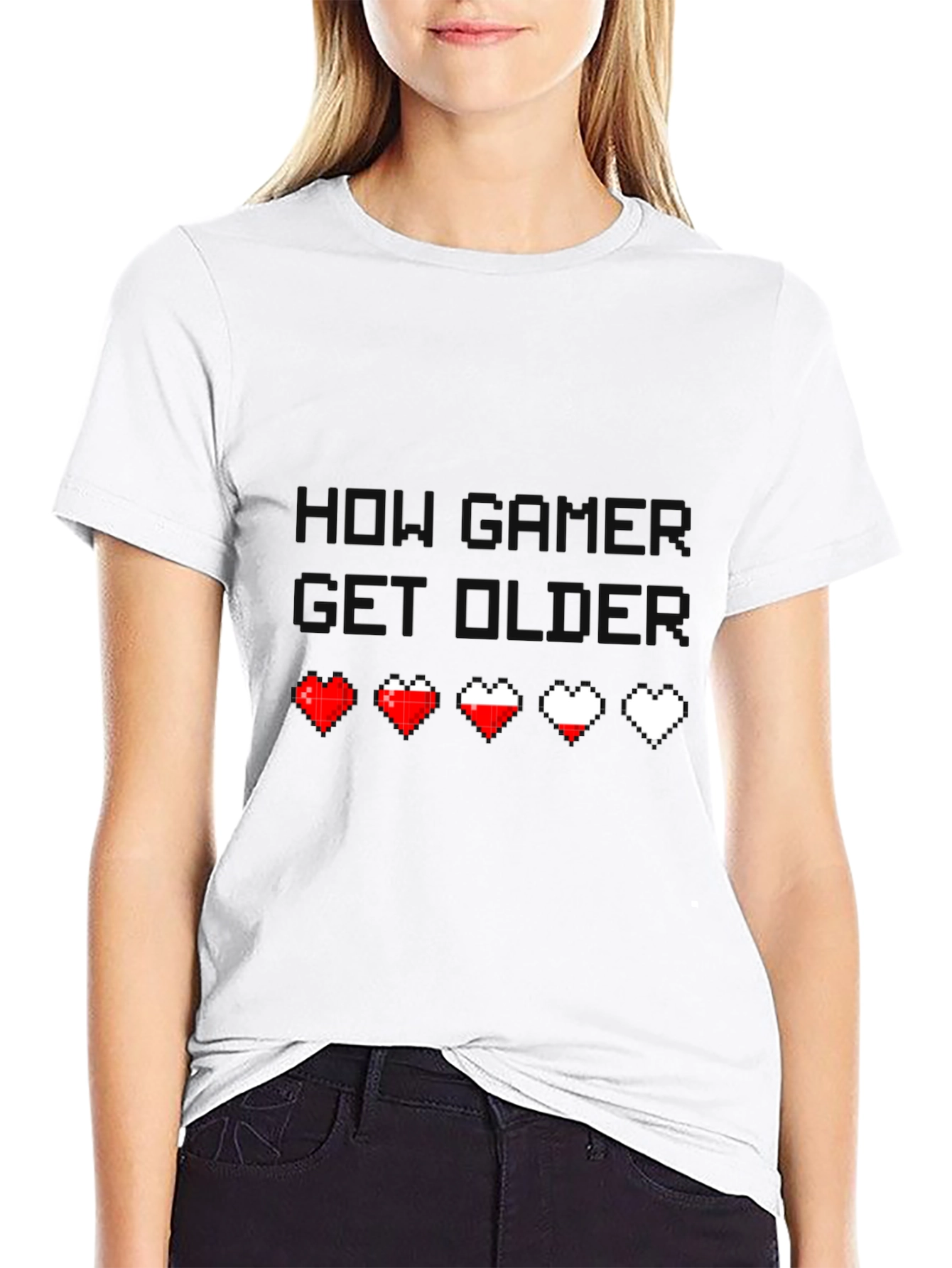 Gamer Life T-Shirt - Pixel Heart Design