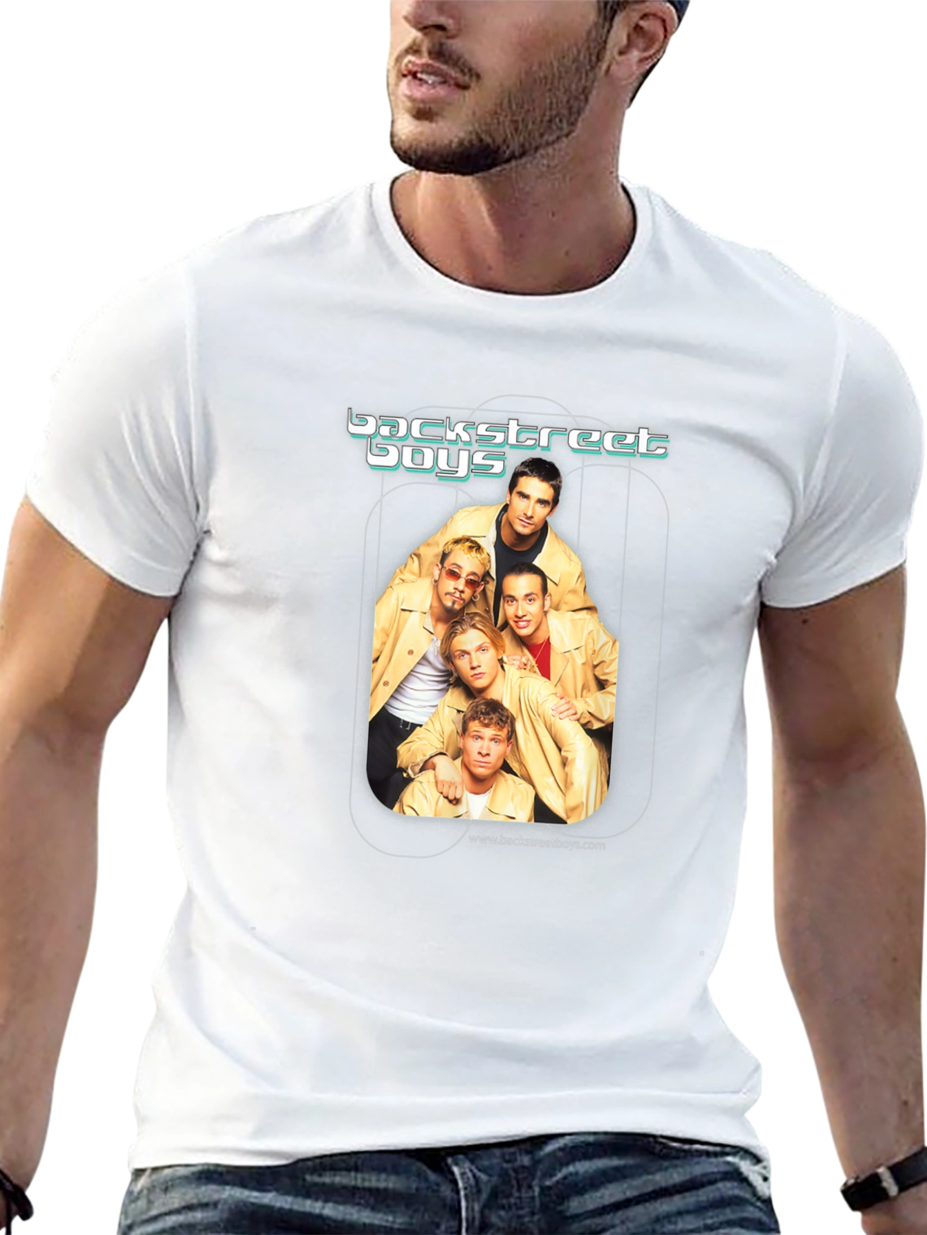 Backstreet Boys Graphic Print Black T-Shirt