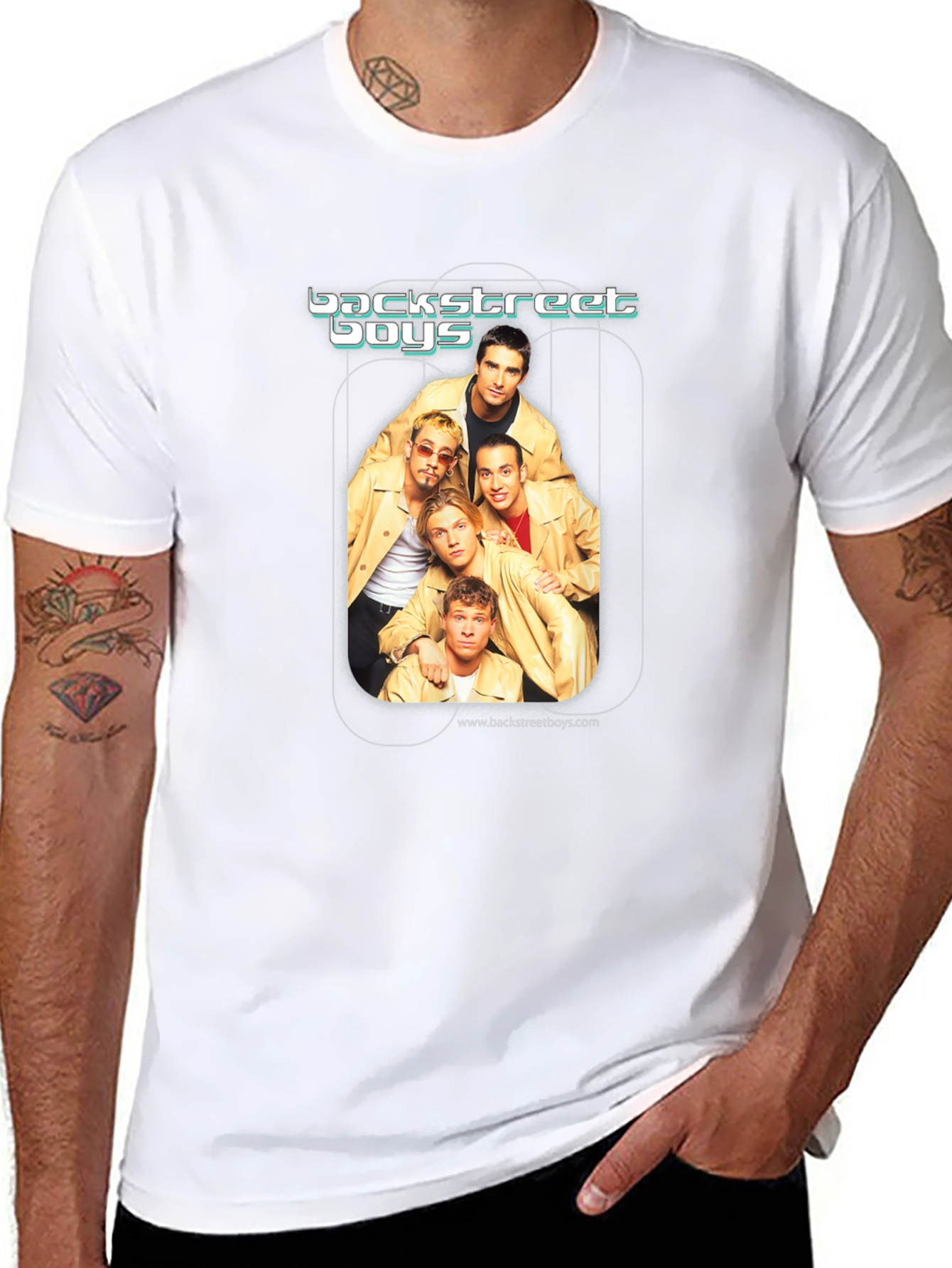 Backstreet Boys Graphic Print Black T-Shirt