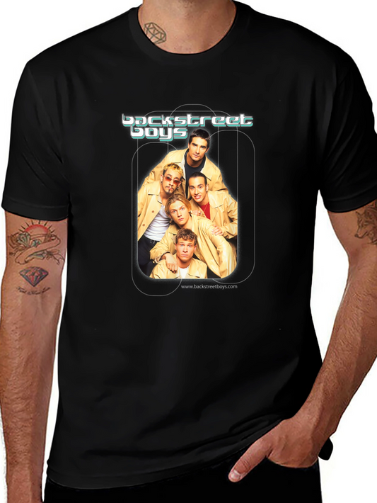 Backstreet Boys Graphic Print Black T-Shirt