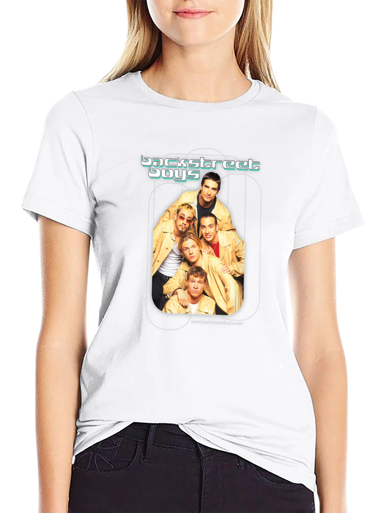 Backstreet Boys Graphic Print Black T-Shirt