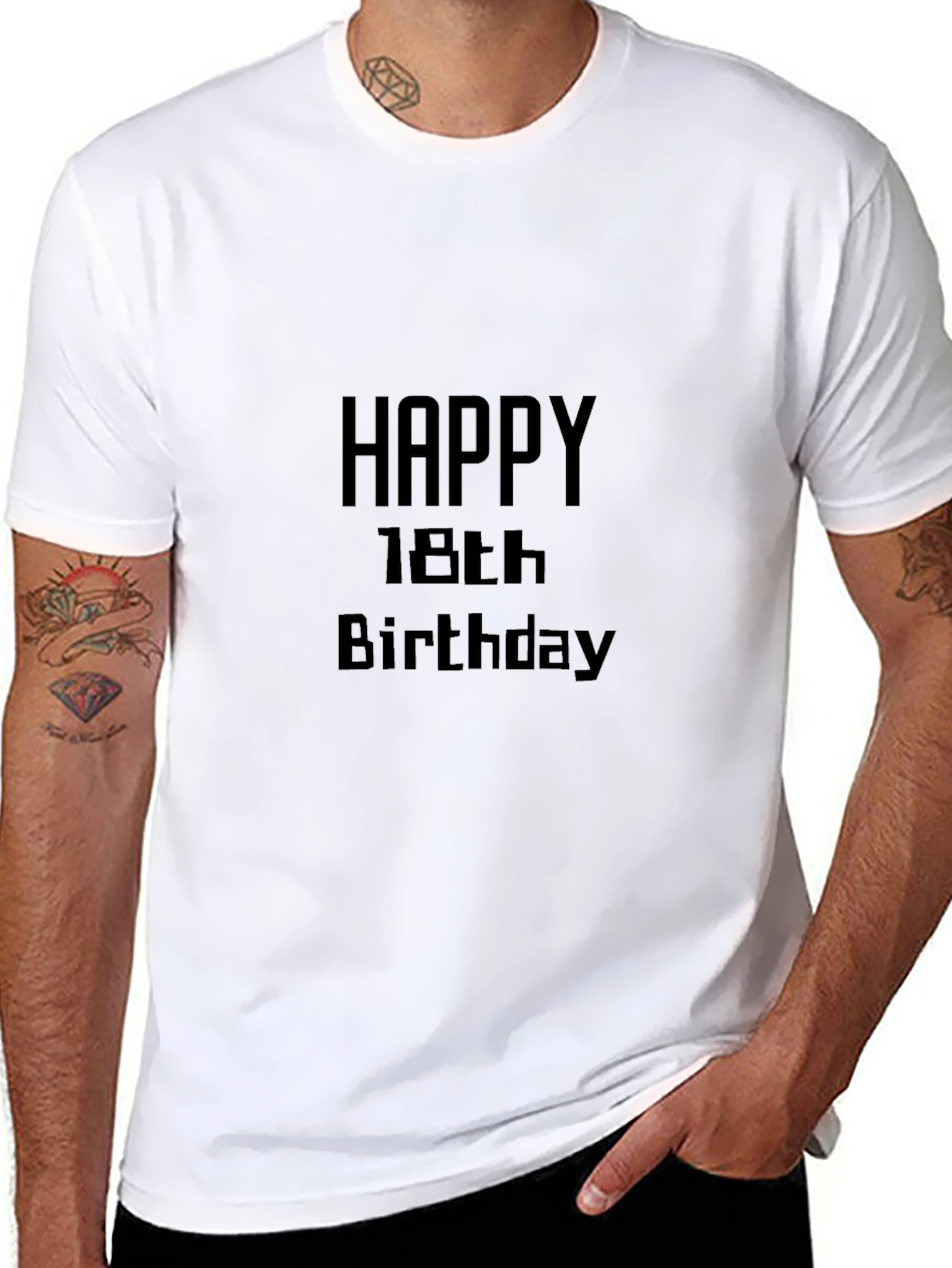 Happy 18th Birthday Black T-Shirt