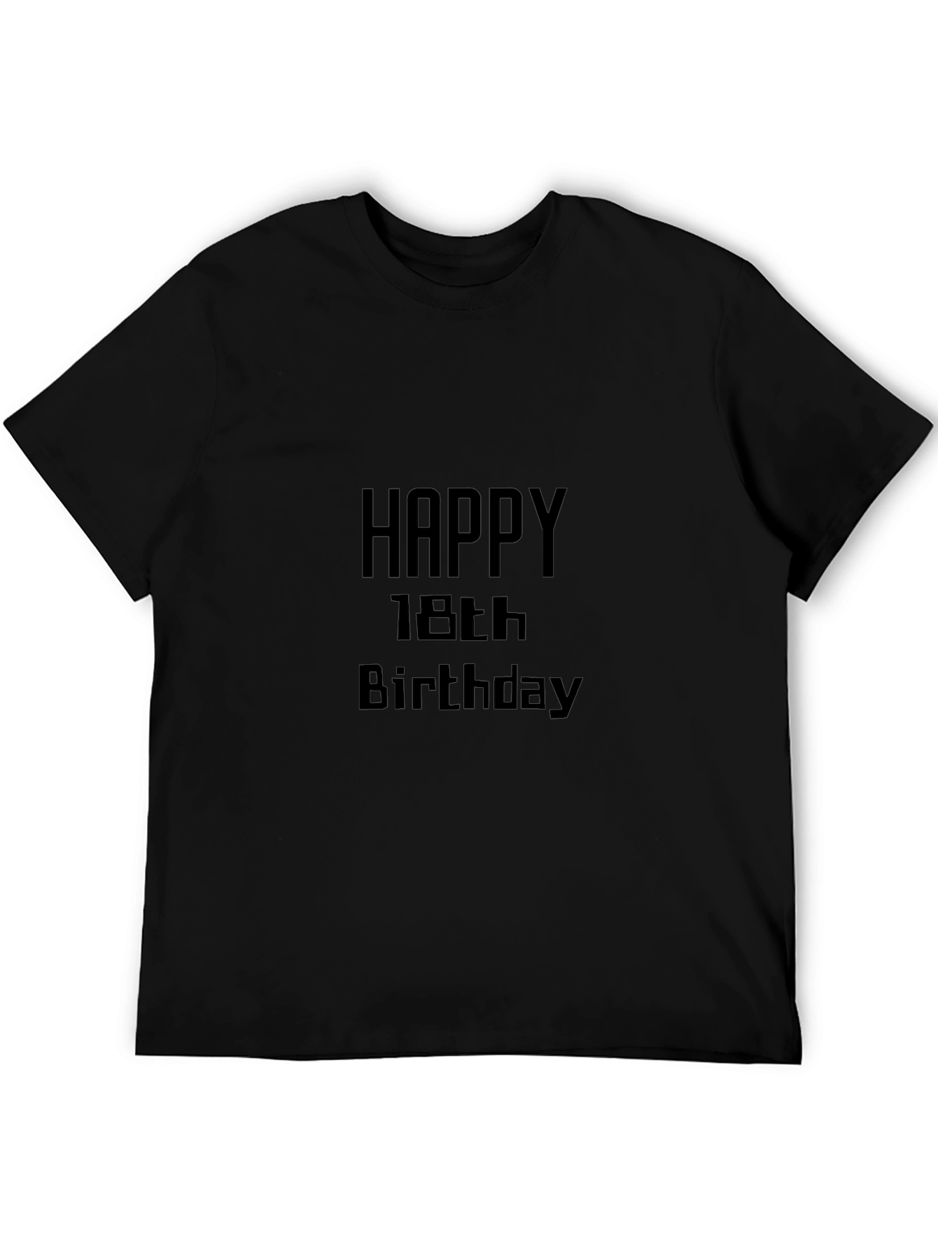 Happy 18th Birthday Black T-Shirt