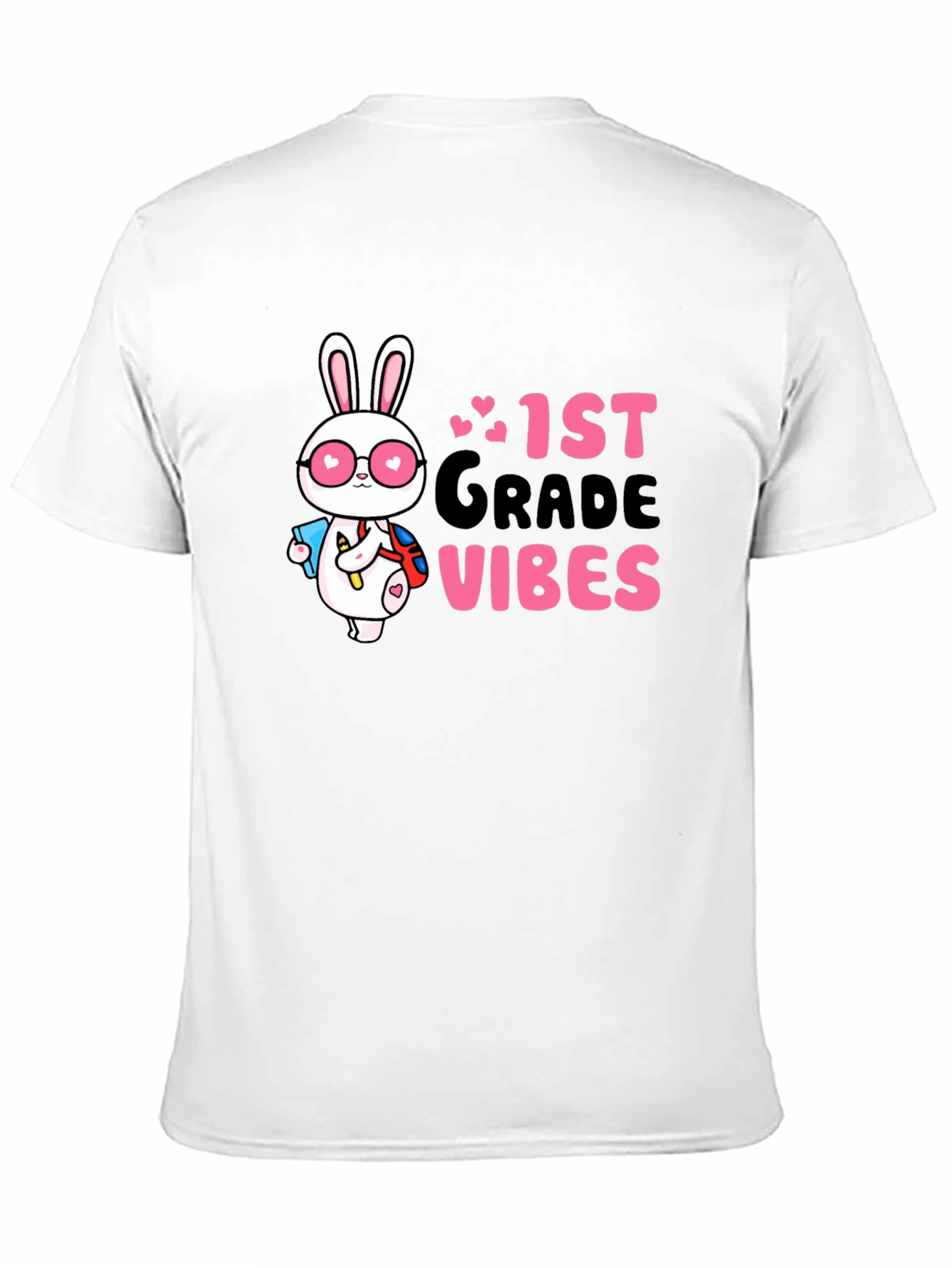 1st Grade Vibes Bunny Graphic Tee
