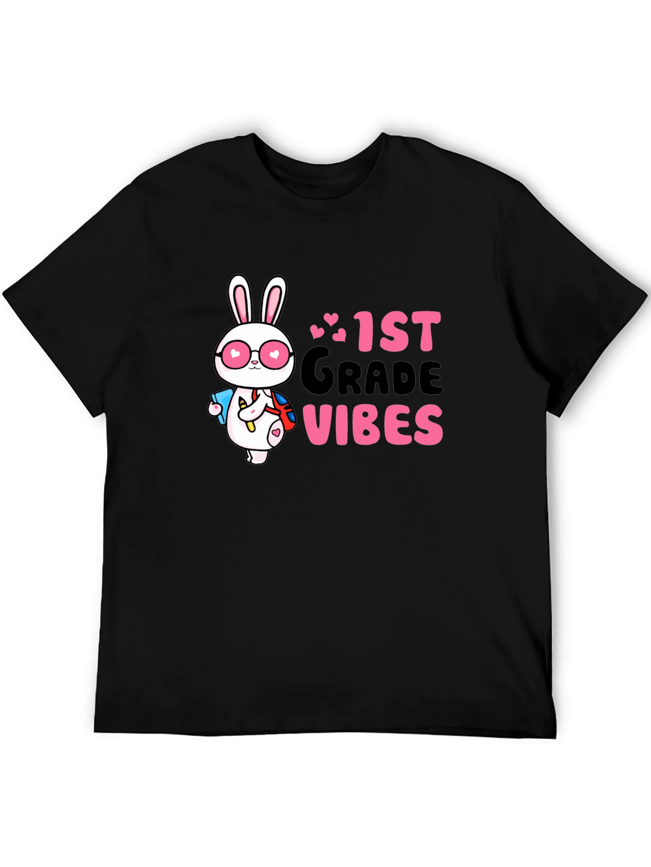 1st Grade Vibes Bunny Graphic Tee