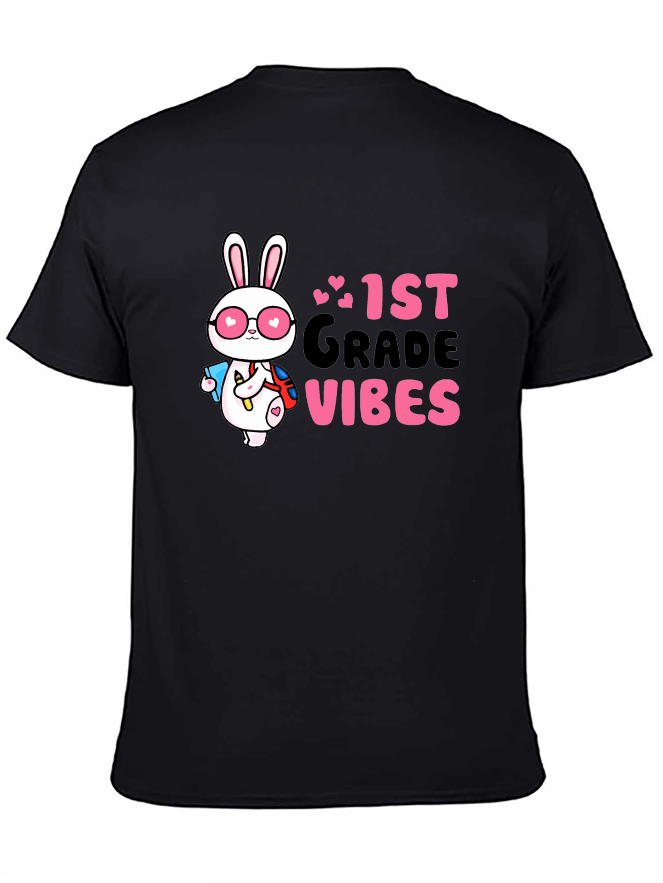 1st Grade Vibes Bunny Graphic Tee