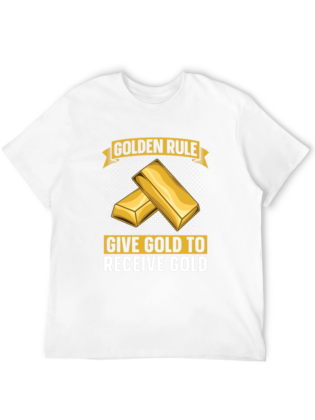 Golden Rule Give Gold T-Shirt - Mens Black Tee
